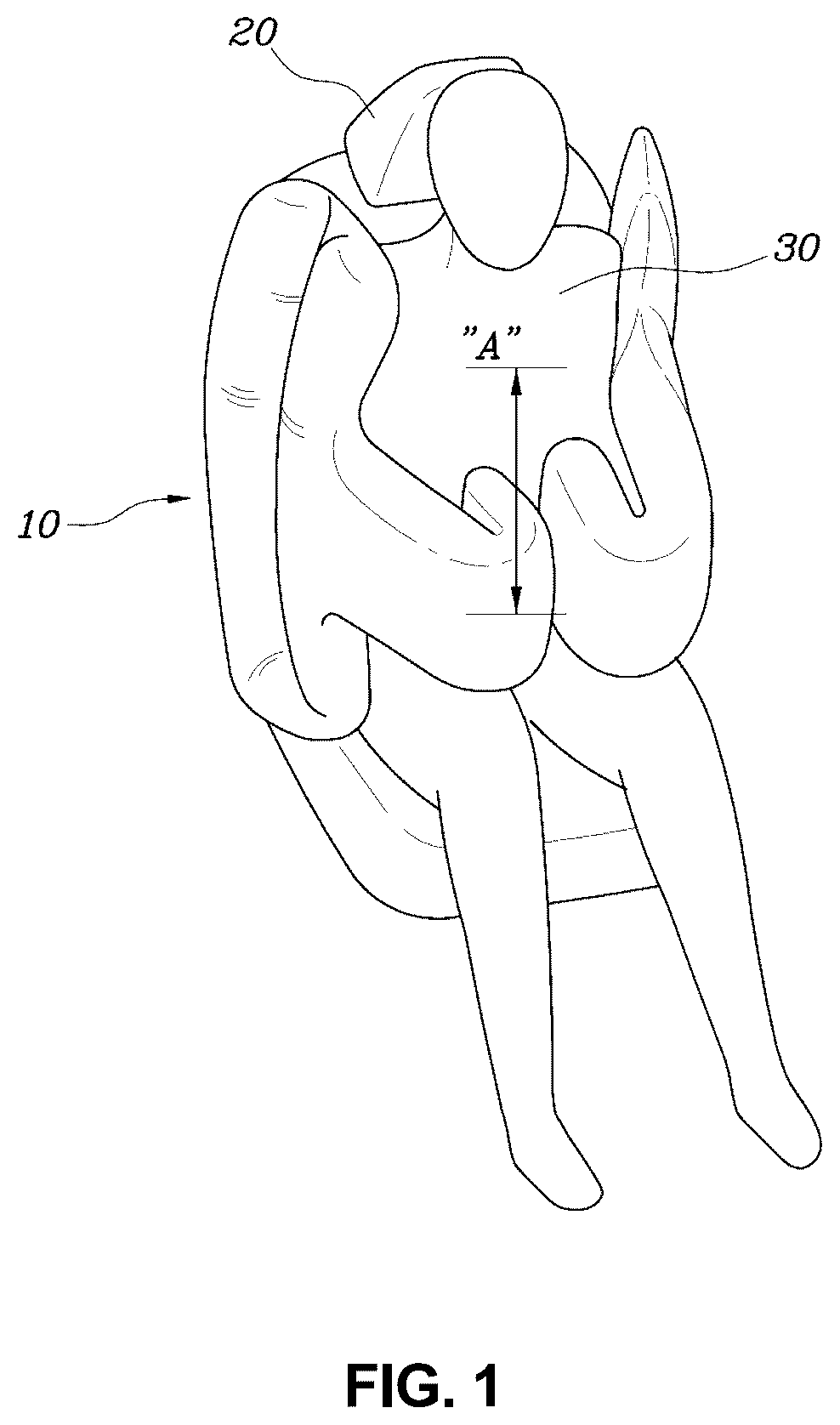 Patent US11814004 Figure 1 – Side air bag for vehicle