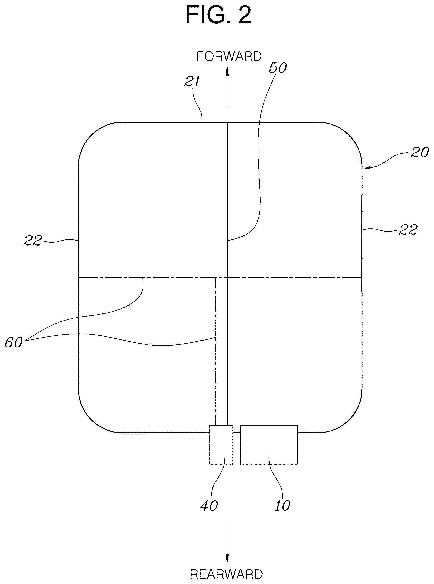 Patent US11814006 Figure 2 – Airbag apparatus for vehicle