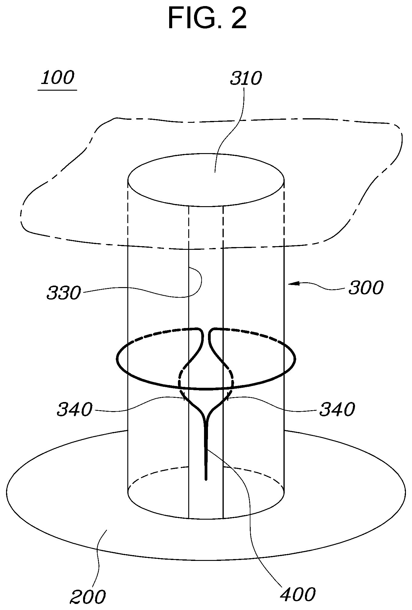 Patent US11814007 Figure 2 – Airbag device and method for manufacturing airbag cushion