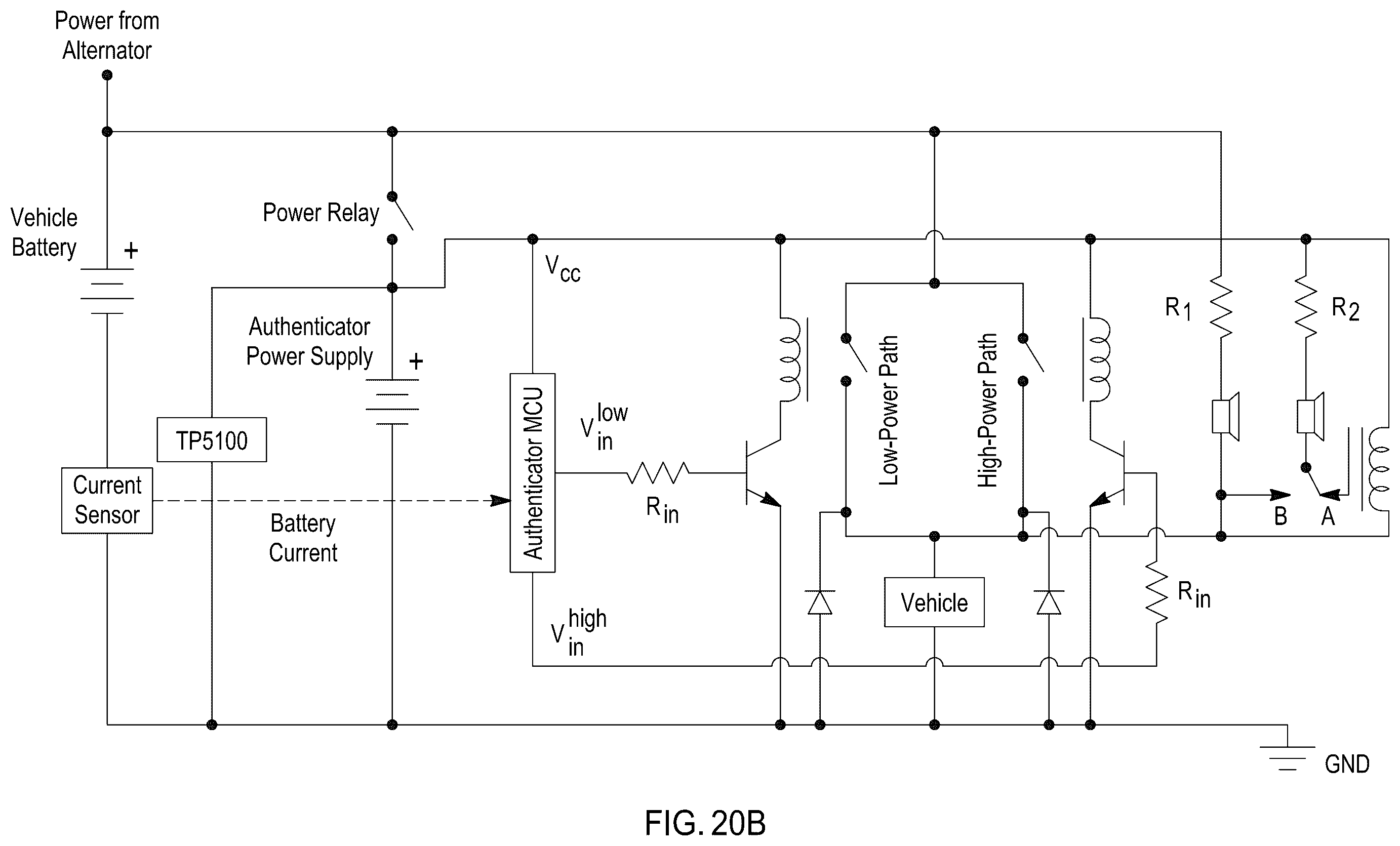Patent US11814009 Figure 16 – Anti-theft vehicle immobilizer using batteries