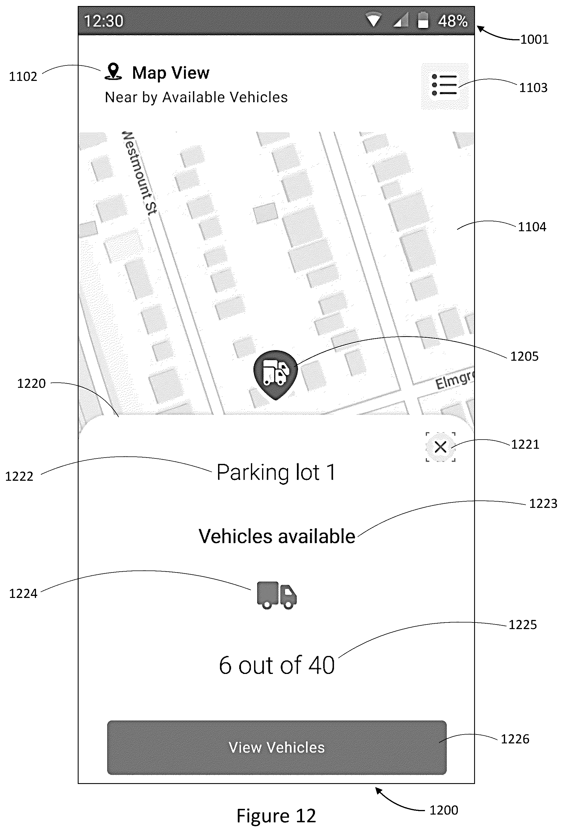 Patent US11814010 Figure 10 – Devices for shared vehicle access