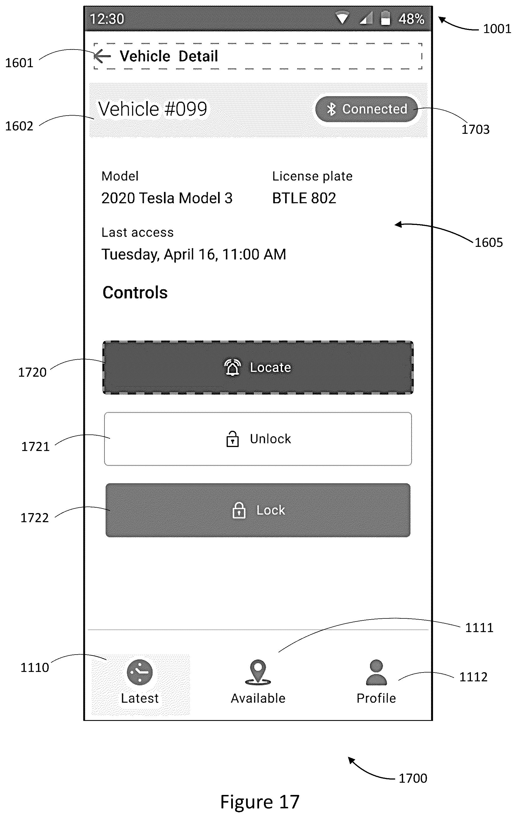 Patent US11814010 Figure 15 – Devices for shared vehicle access