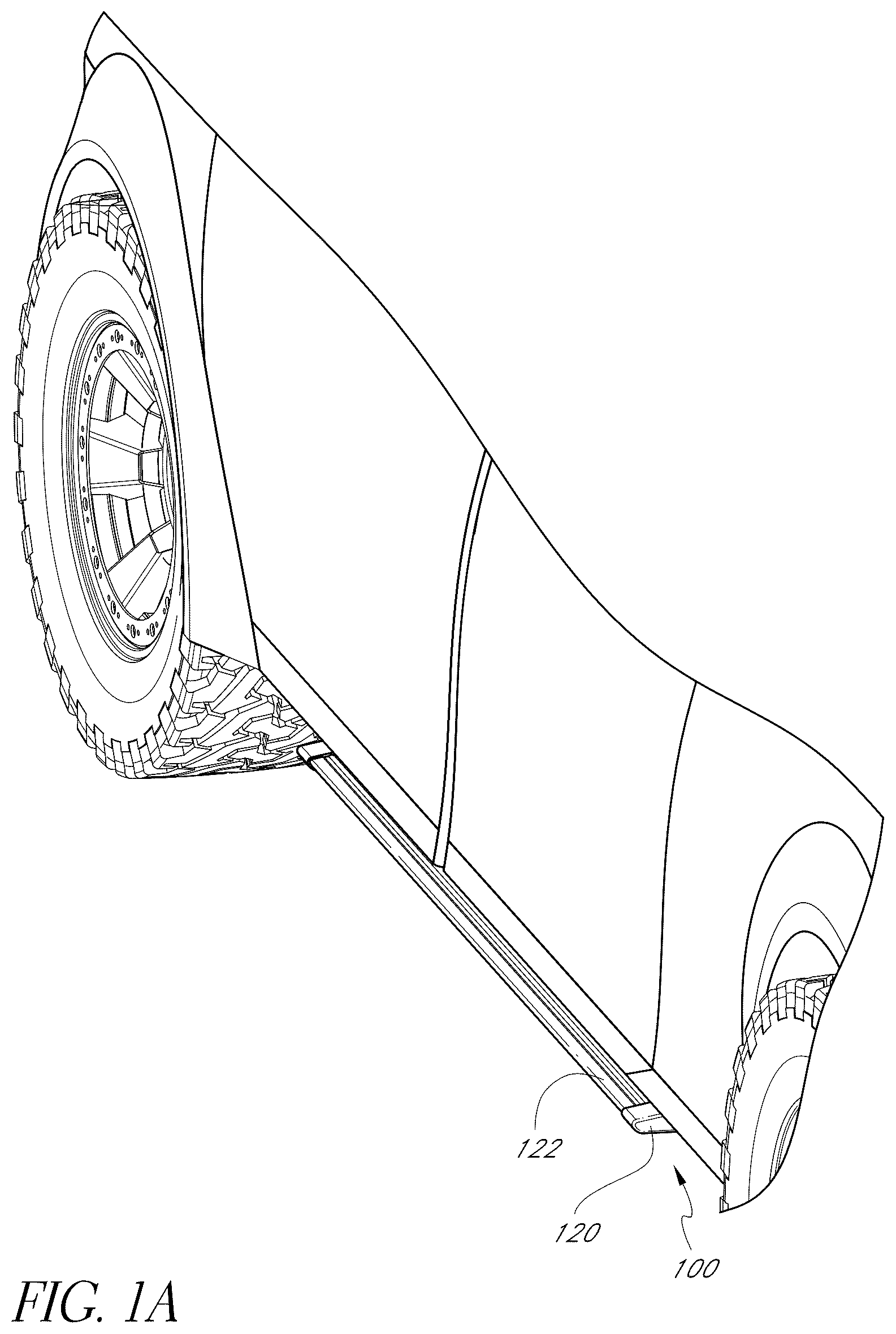 Patent US11814011 Figure 1 – Automated retractable vehicle step