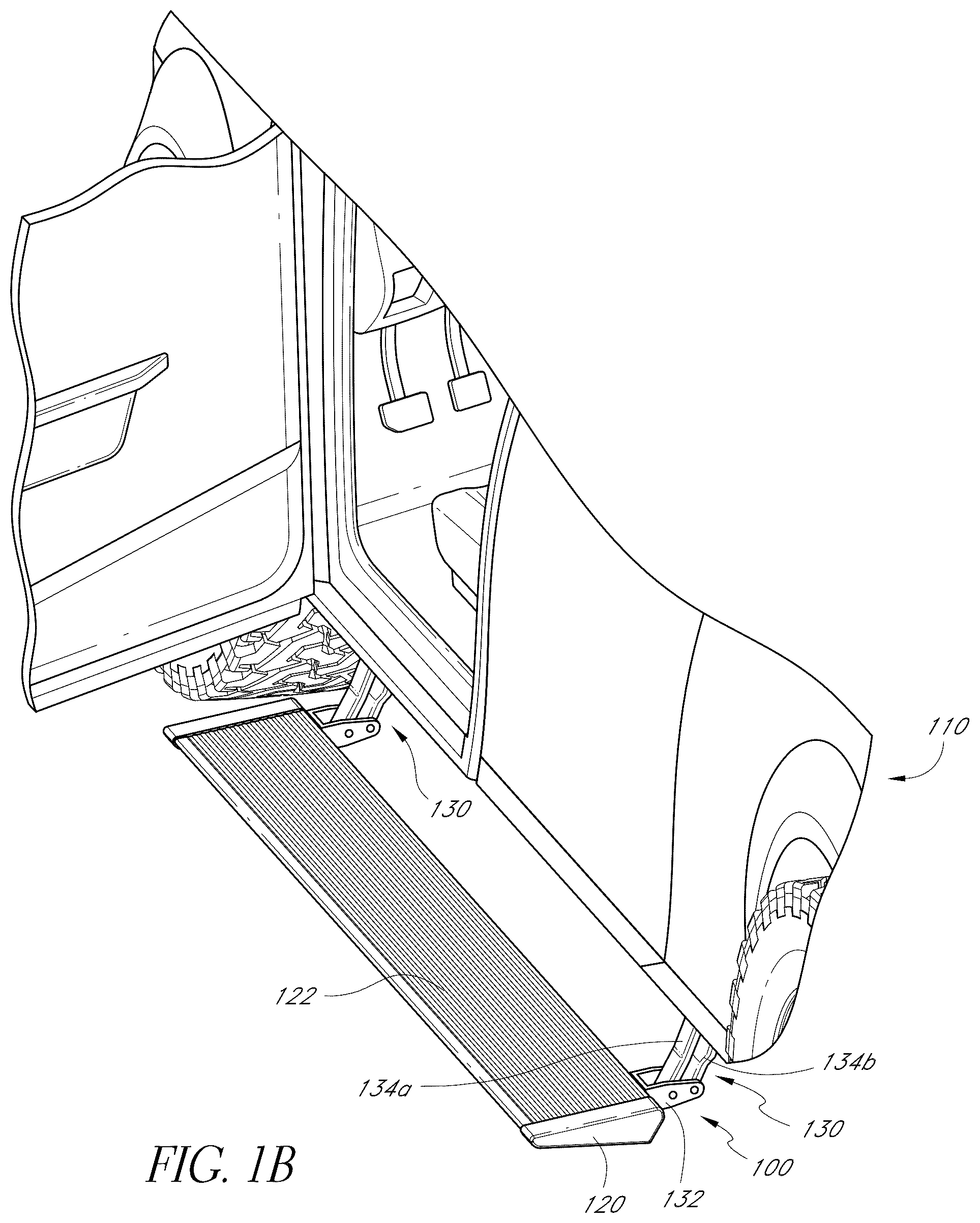 Patent US11814011 Figure 2 – Automated retractable vehicle step