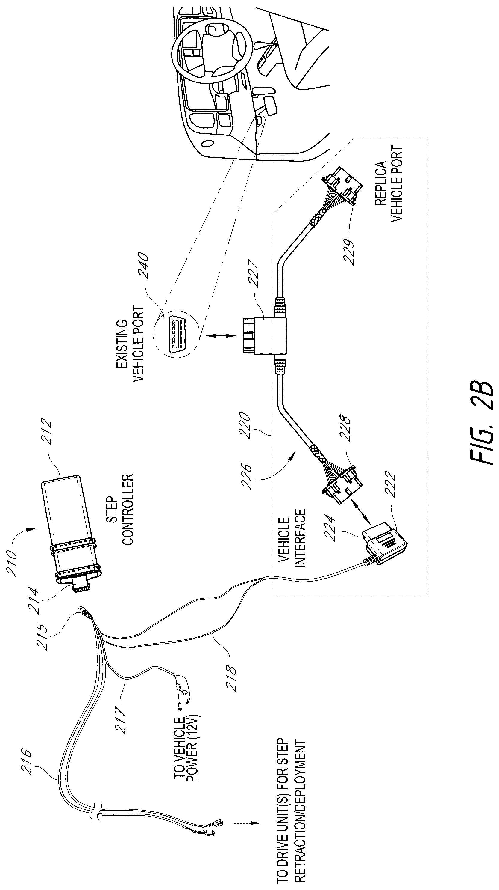 Patent US11814011 Figure 4 – Automated retractable vehicle step