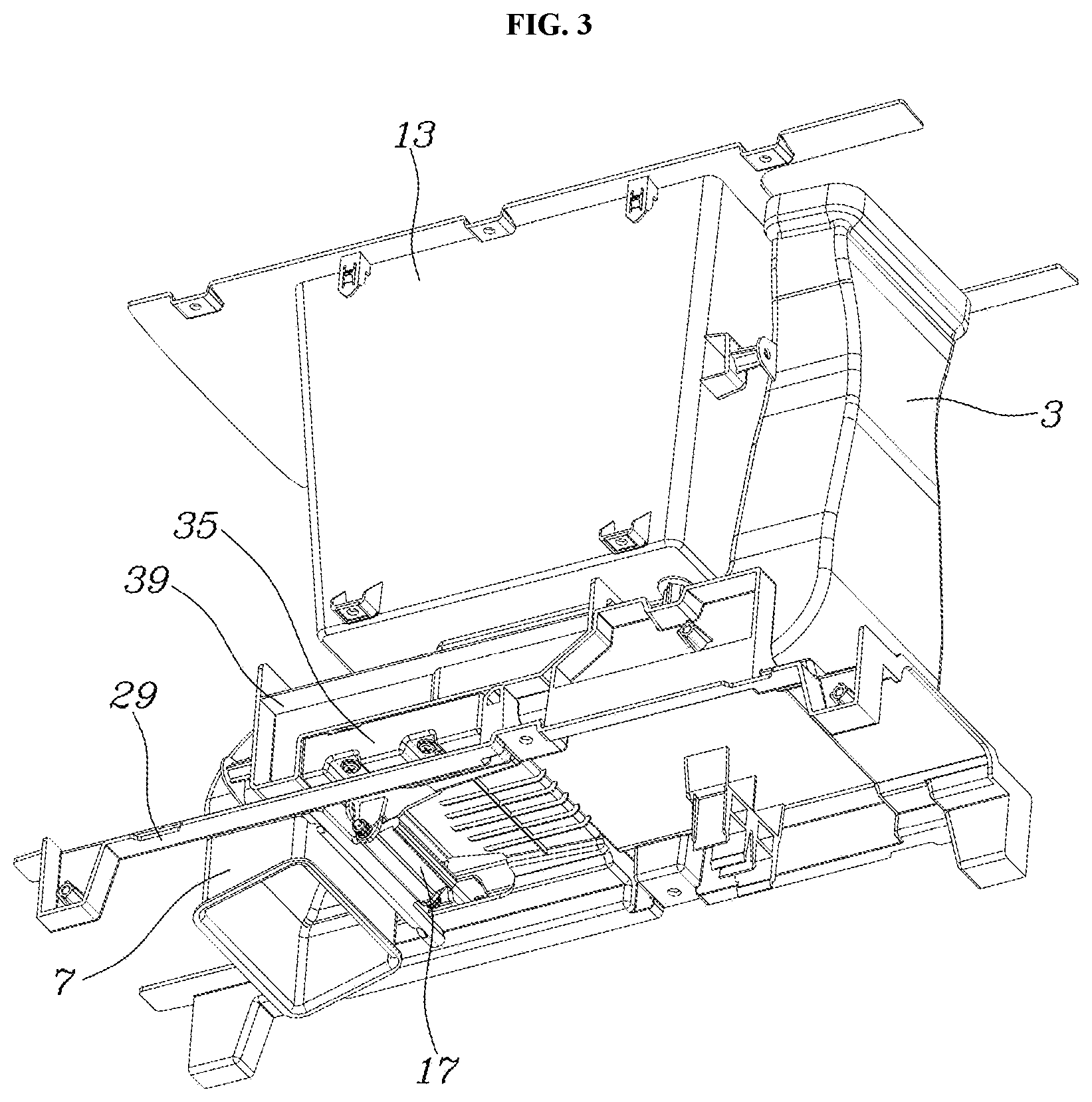 Patent US11814012 Figure 3 – Moving console for vehicle