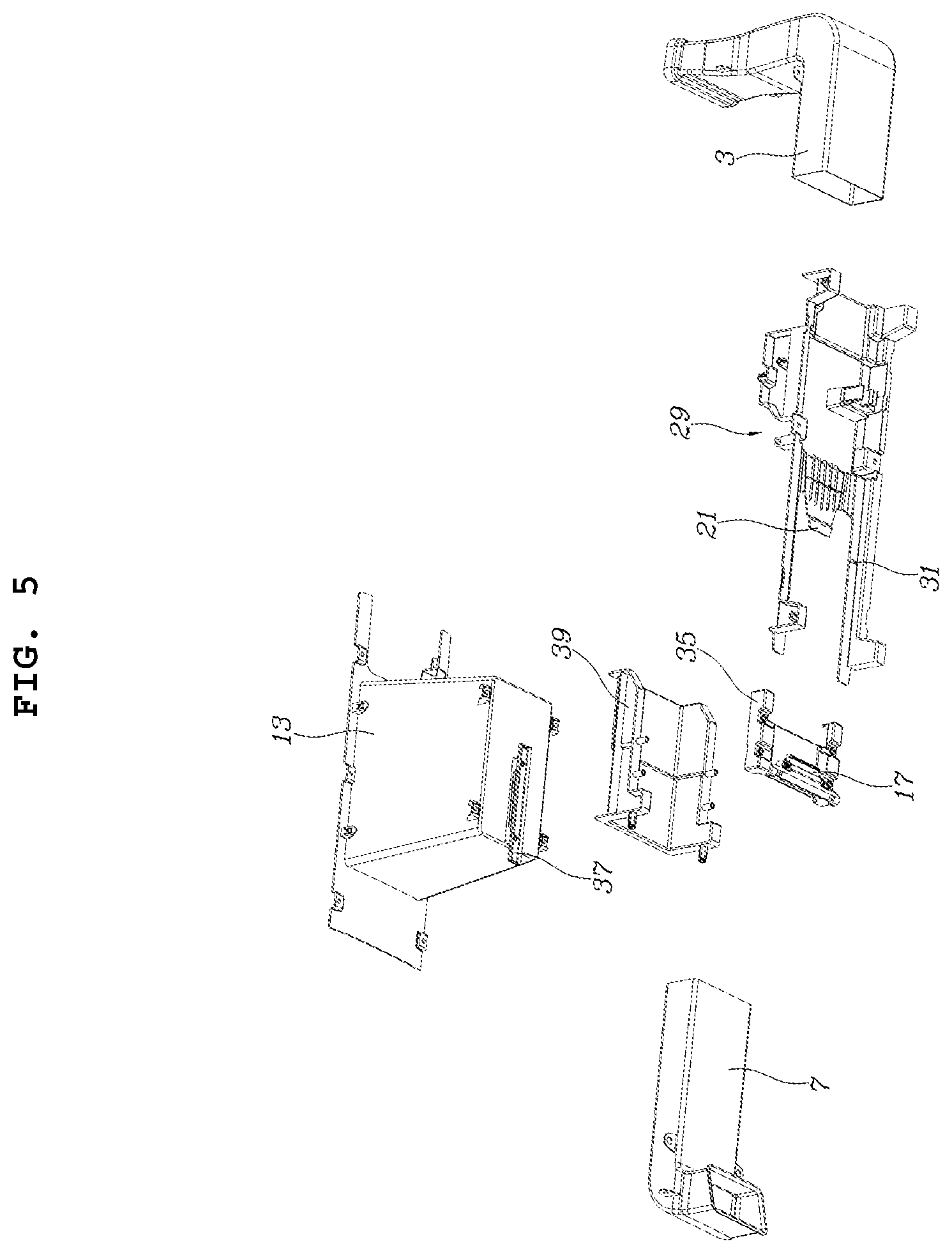 Patent US11814012 Figure 5 – Moving console for vehicle