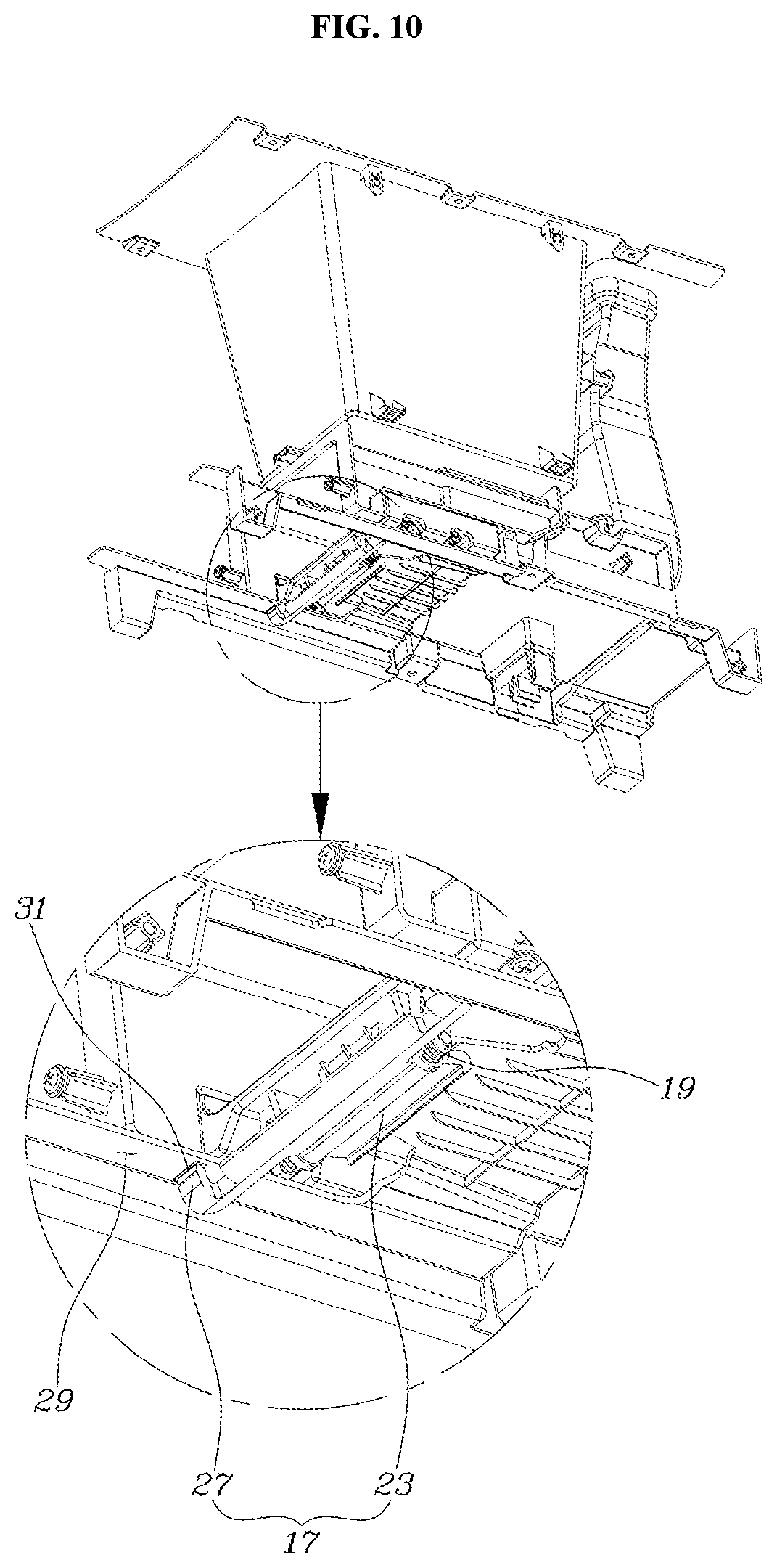 Patent US11814012 Figure 9 – Moving console for vehicle