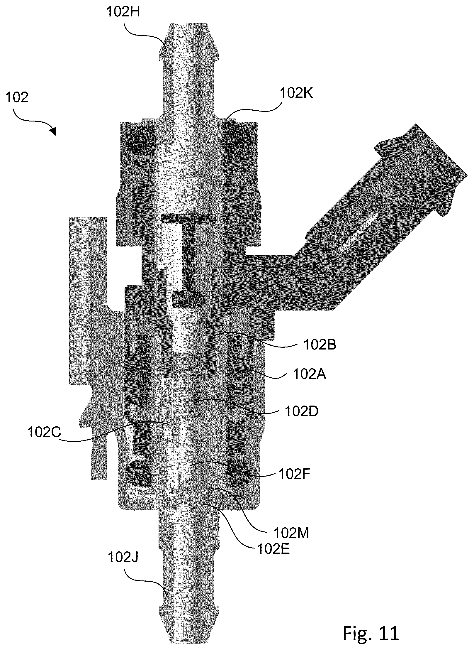 Patent US11814016 Figure 6 – Vehicle camera and sensor wash valve assembly