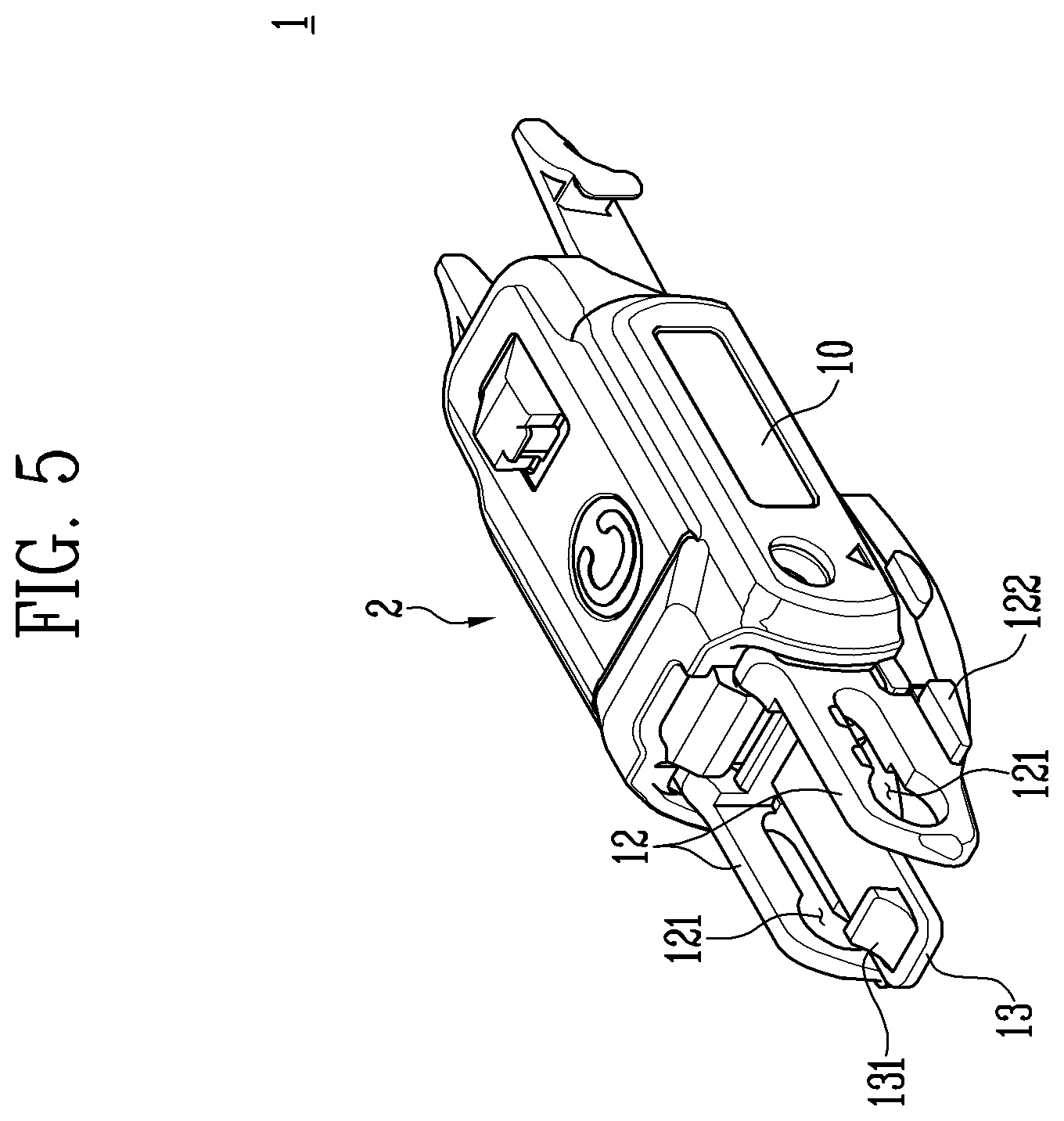 Patent US11814018 Figure 4 – Connecting apparatus for wiper, wiper blade assembly, and wiper device