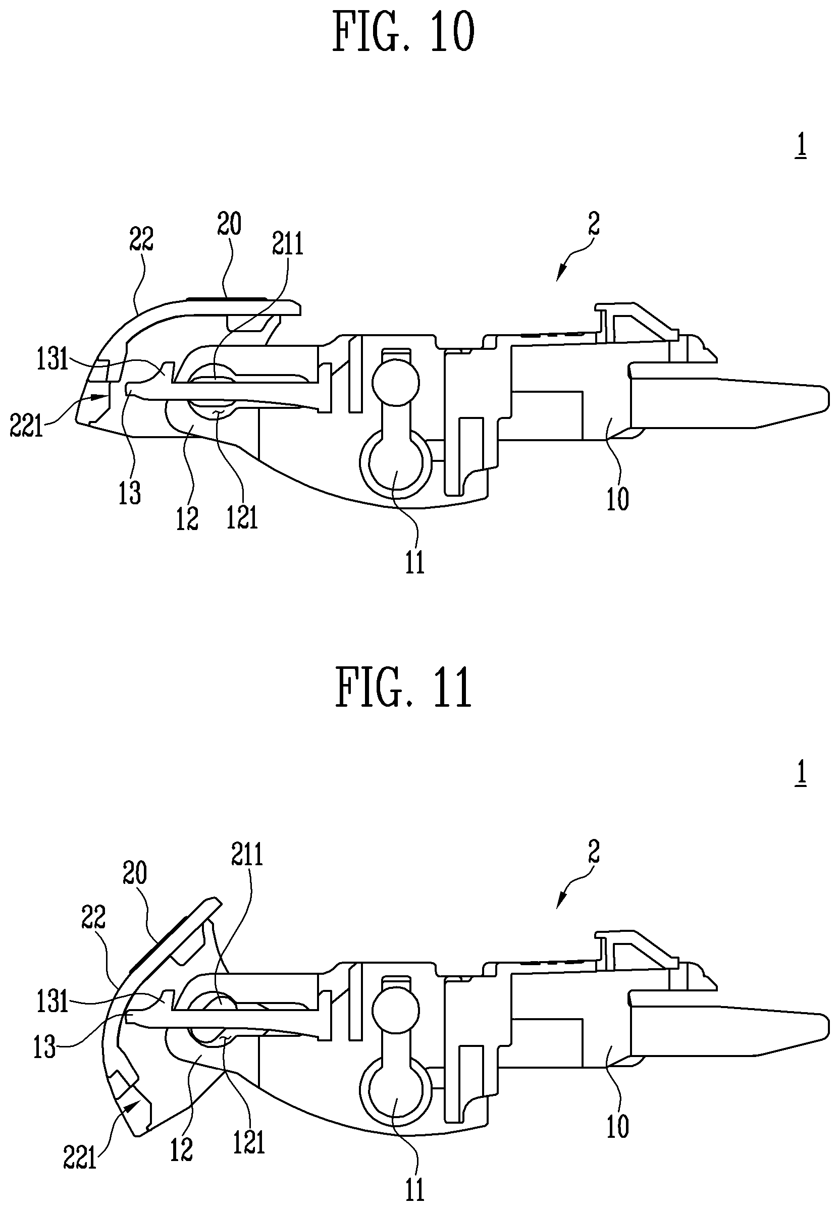 Patent US11814018 Figure 8 – Connecting apparatus for wiper, wiper blade assembly, and wiper device