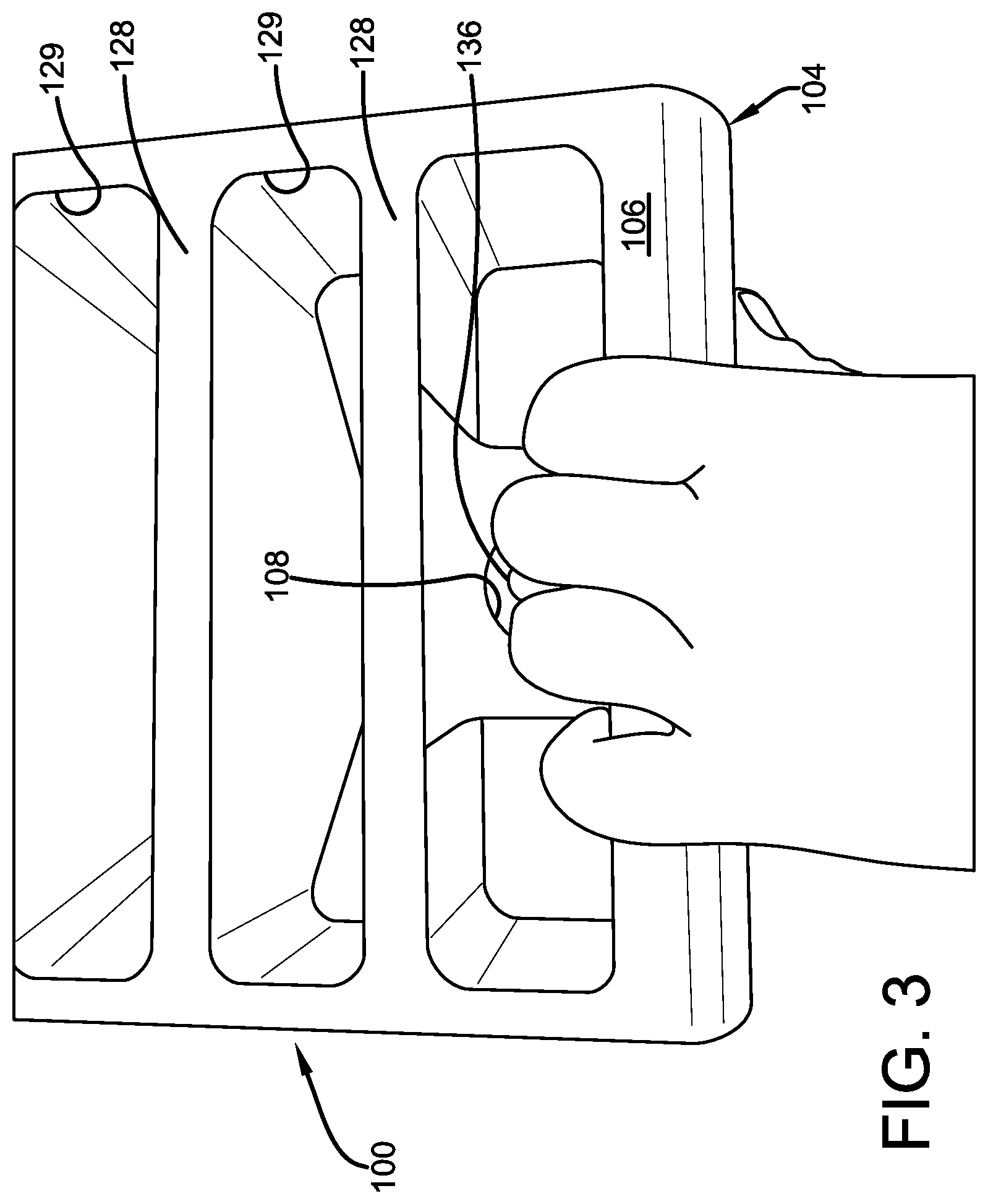 Patent US11814025 Figure 3 – Wheel chock