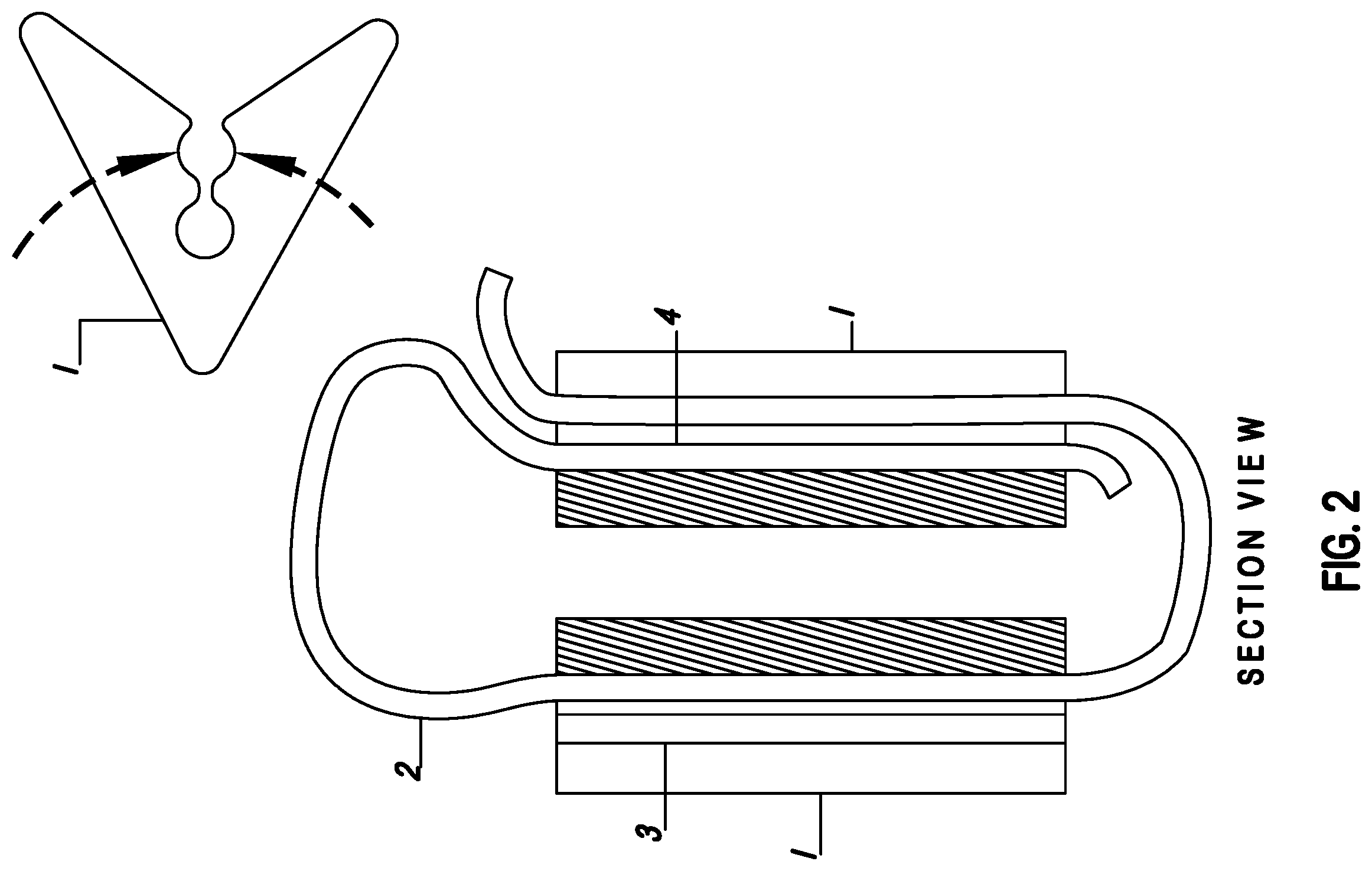 Patent US11814026 Figure 2 – Compression wheel chock system