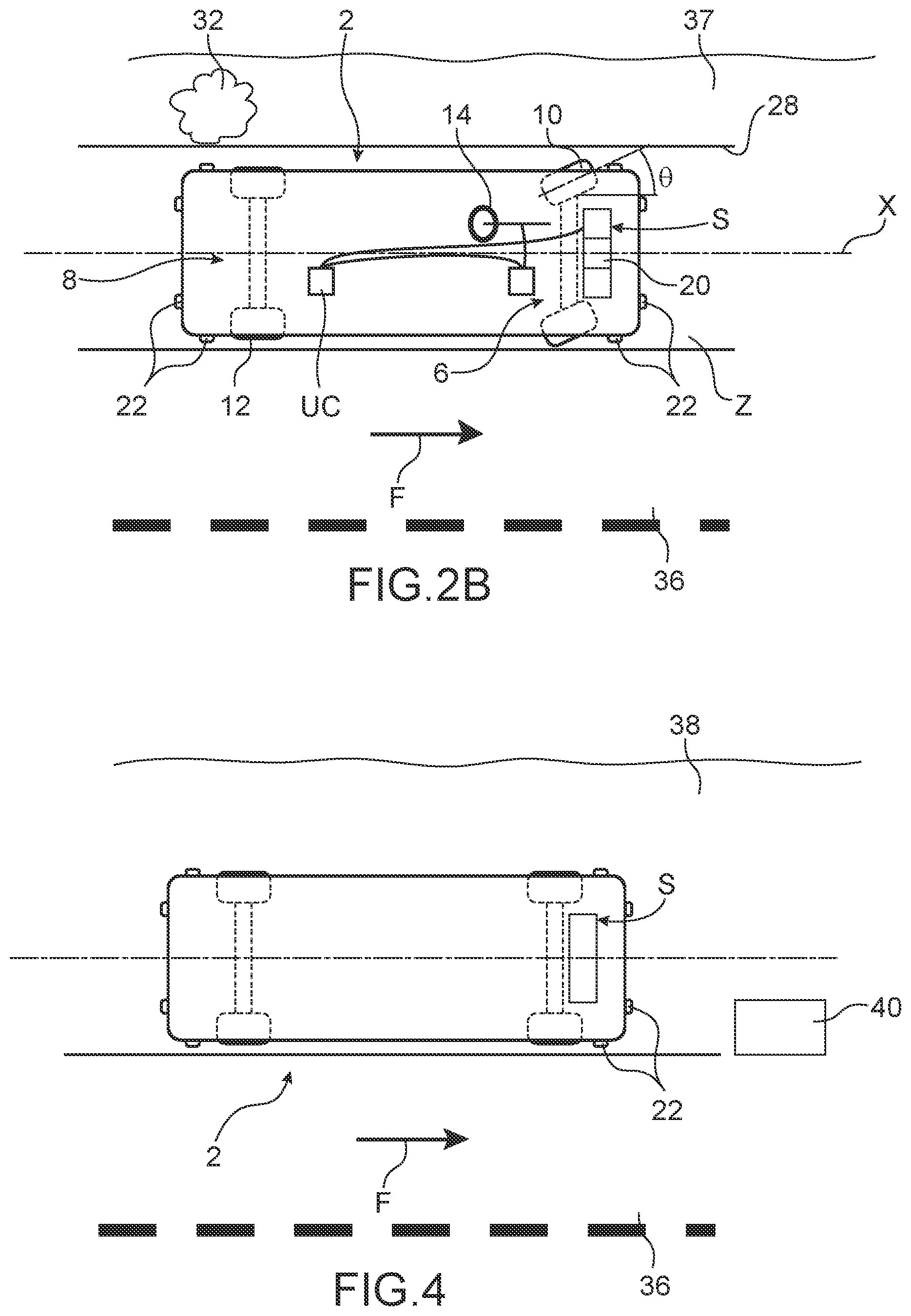 Patent US11814038 Figure 2 – System for securing the parking of a motor vehicle