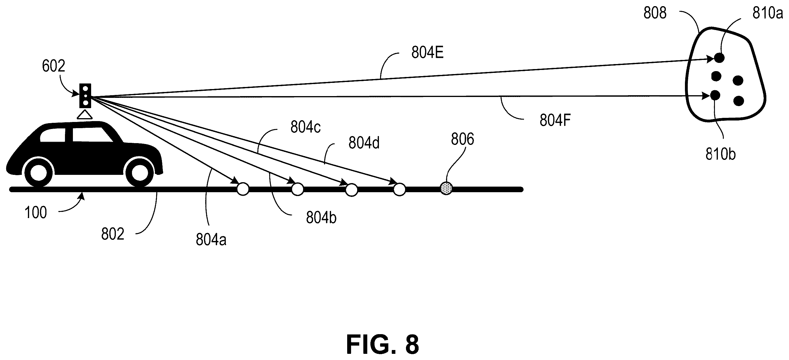 Patent US11814039 Figure 8 – Vehicle operation using a dynamic occupancy grid