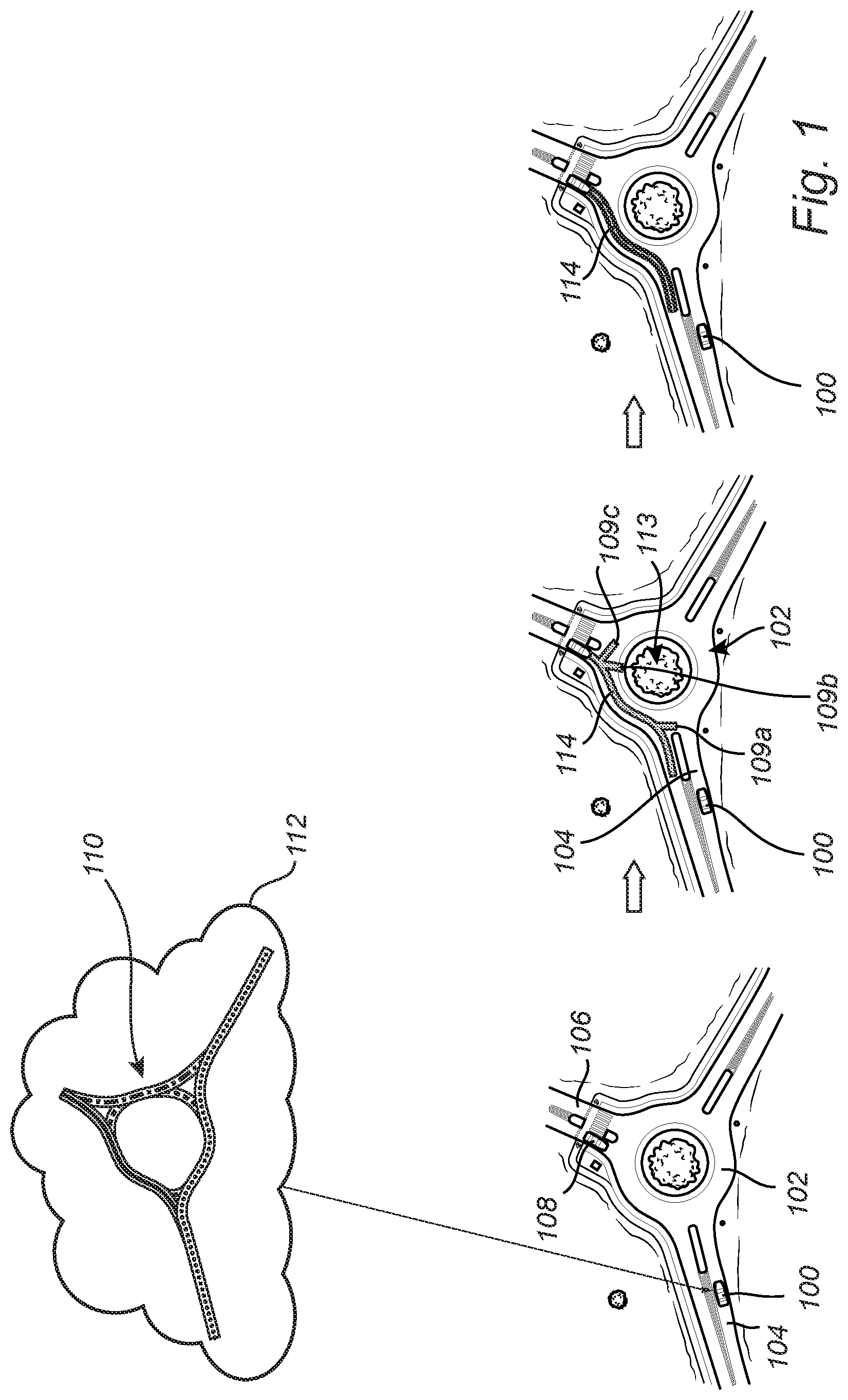 Patent US11814040 Figure 1 – System and method for avoiding a collision course