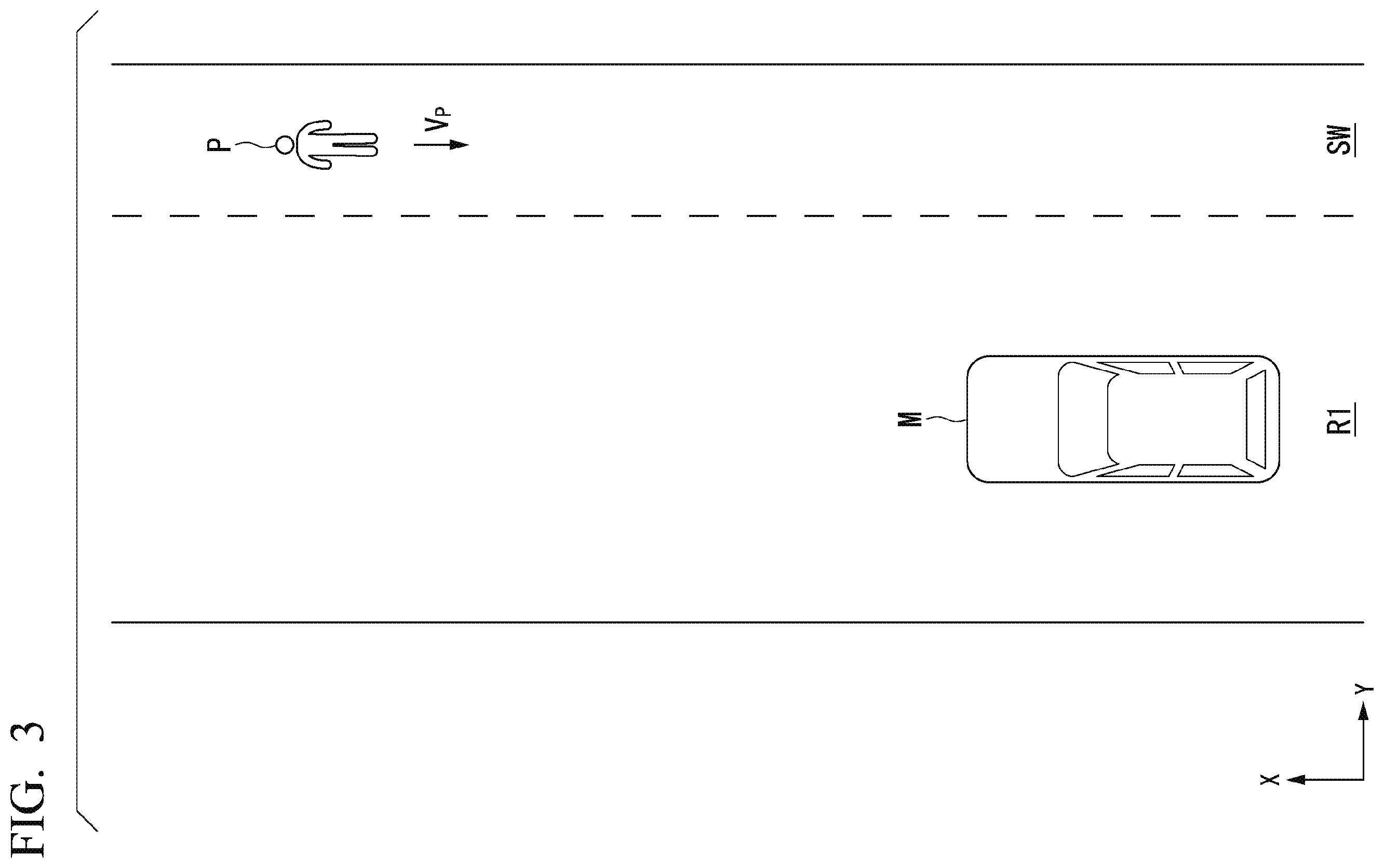 Patent US11814041 Figure 3 – Vehicle control device, vehicle control method, and storage medium that performs risk calculation for traffic participant
