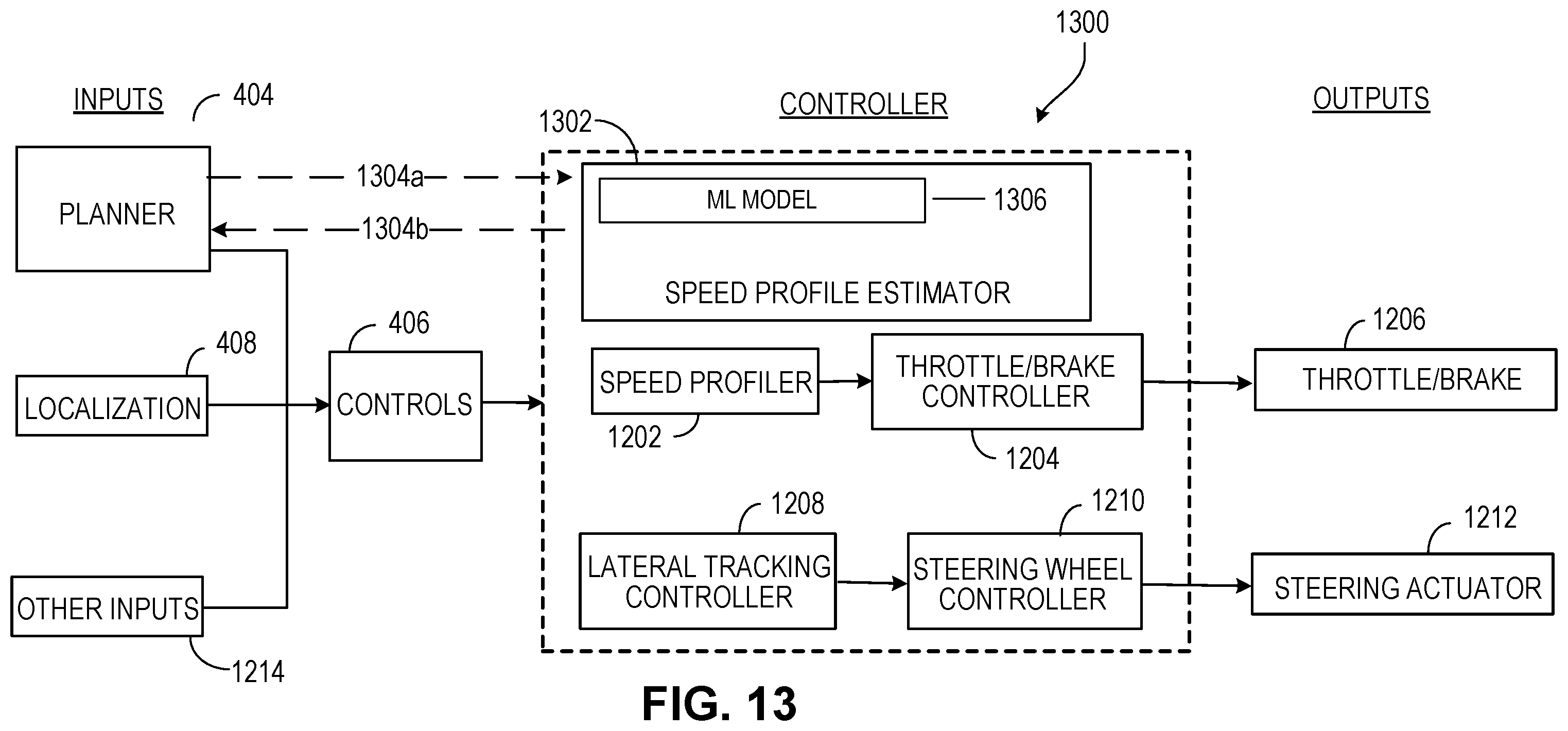 Patent US11814046 Figure 13 – Estimating speed profiles