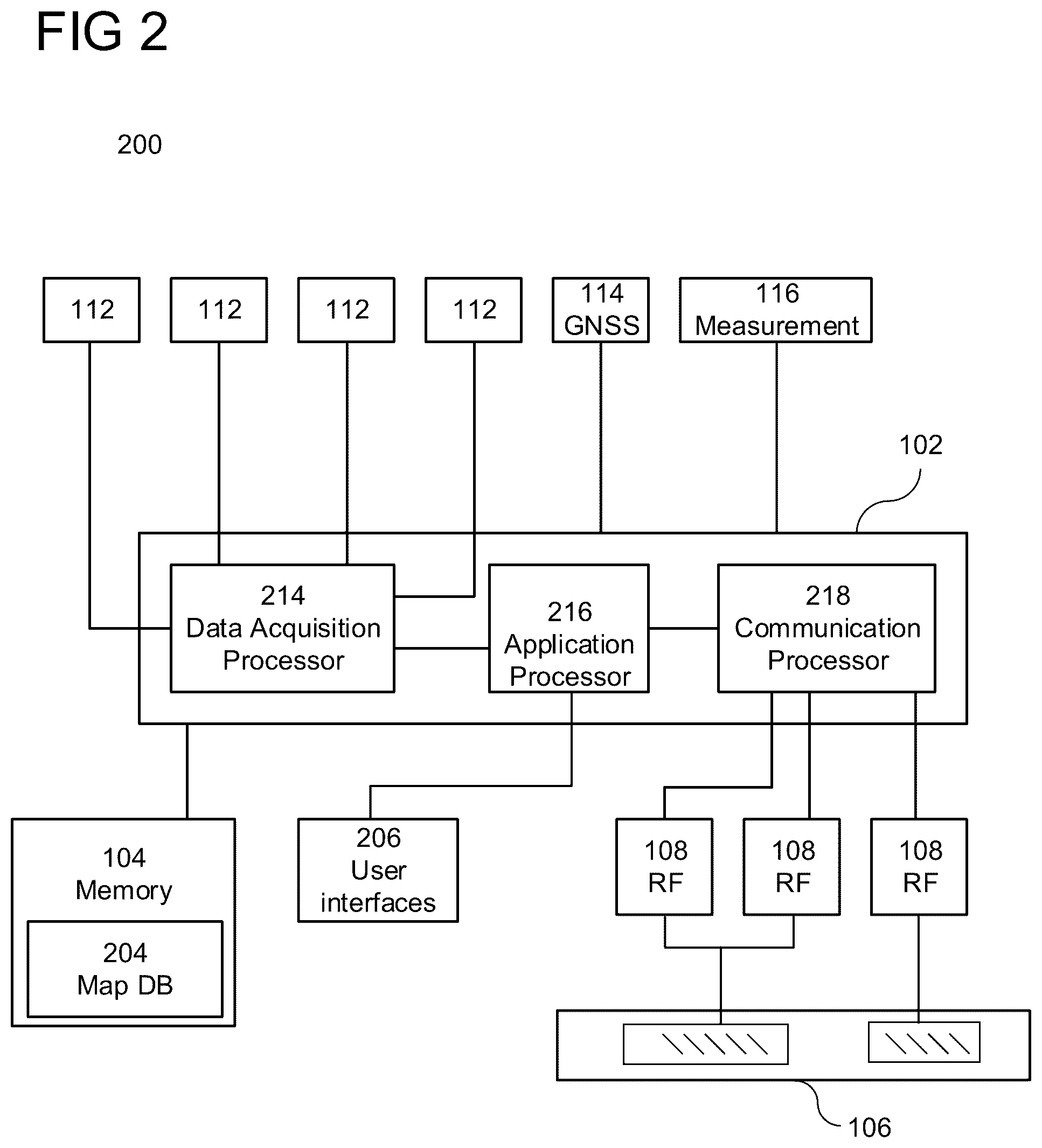 Patent US11814052 Figure 2 – Safety system for a vehicle