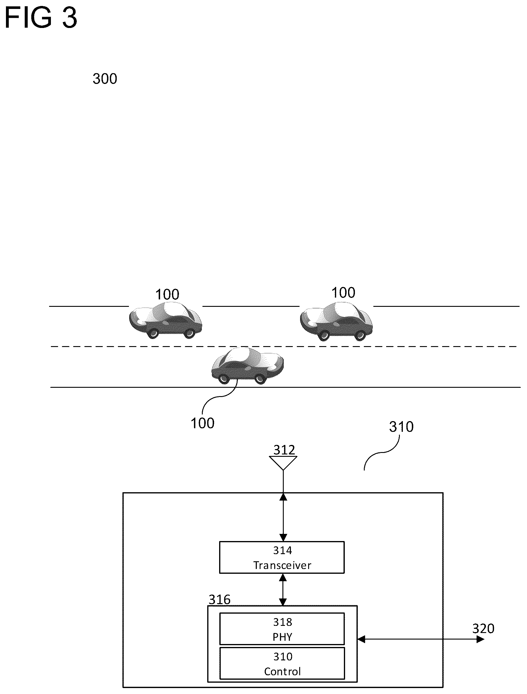 Patent US11814052 Figure 3 – Safety system for a vehicle