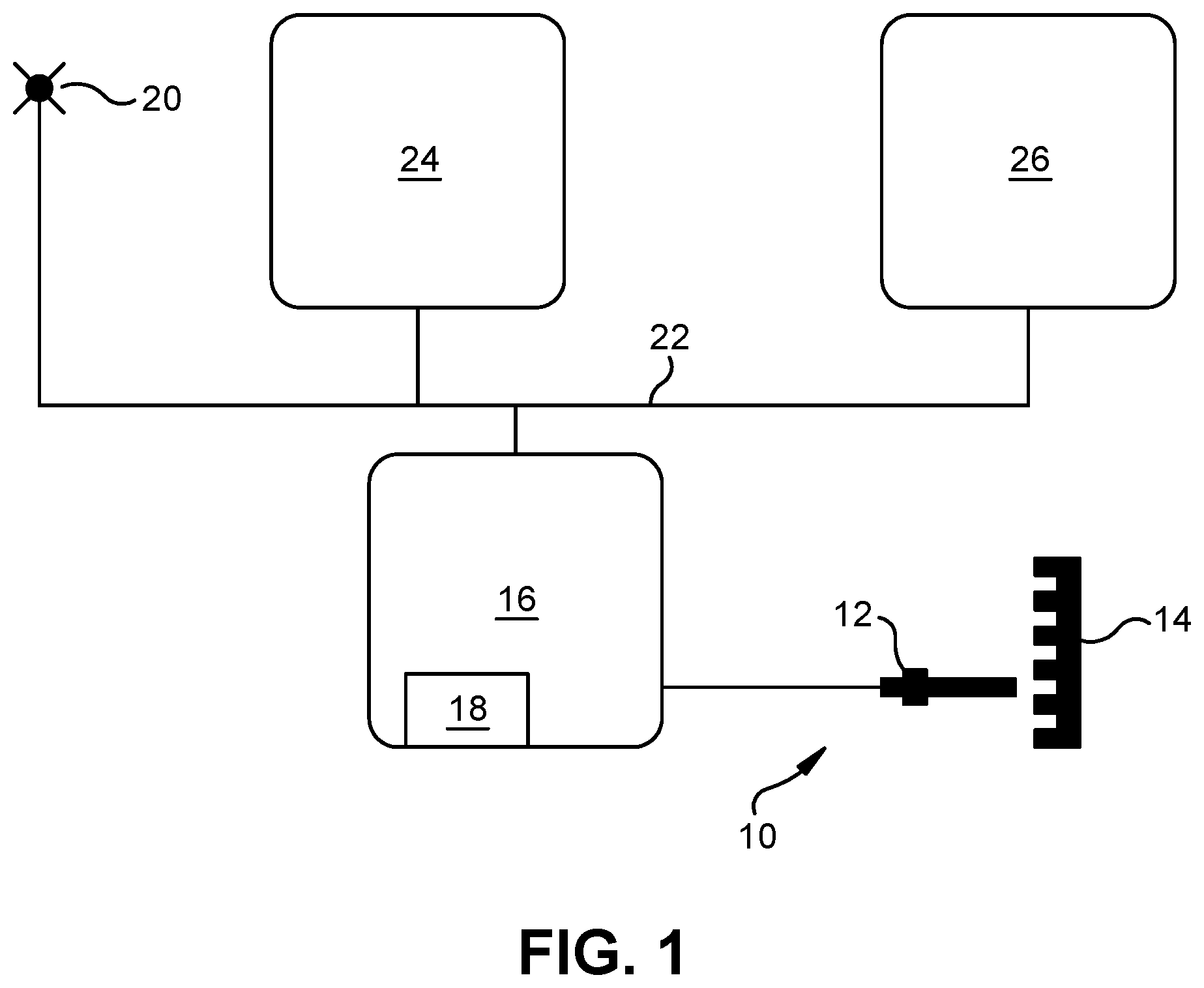 Patent US11814055 — Direction detection using a wheel speed sensor and exciter ring — Figure 1
