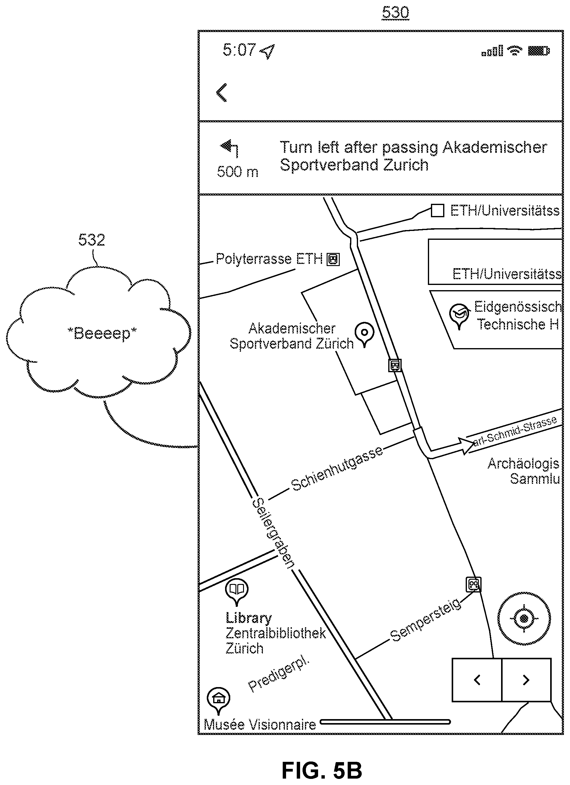 Patent US11814062 Figure 6 – Detecting and handling driving event sounds during a navigation session