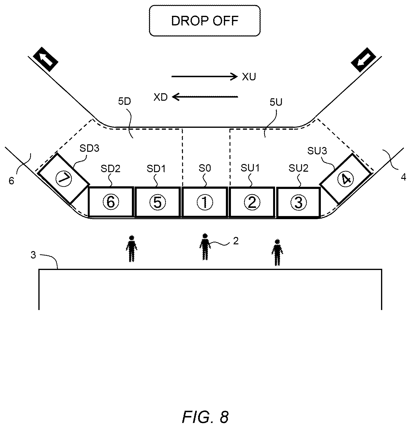 Patent US11814068 Figure 8 – Automated driving system