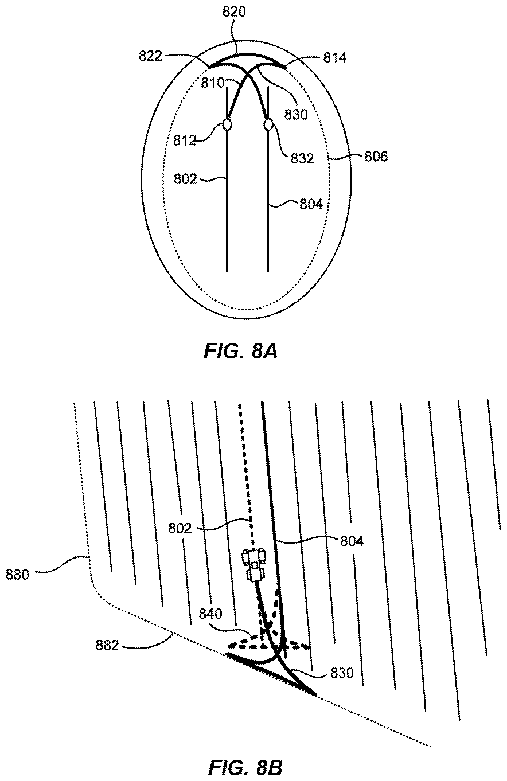 Patent US11814074 Figure 9 – Headland-following turns