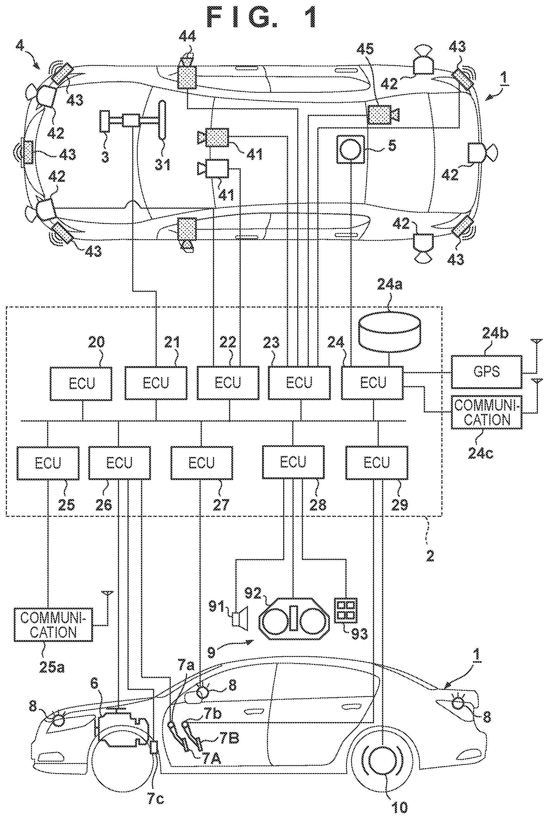 Patent US11814081 Figure 1 – Control system, control method, vehicle, and computer-readable storage medium