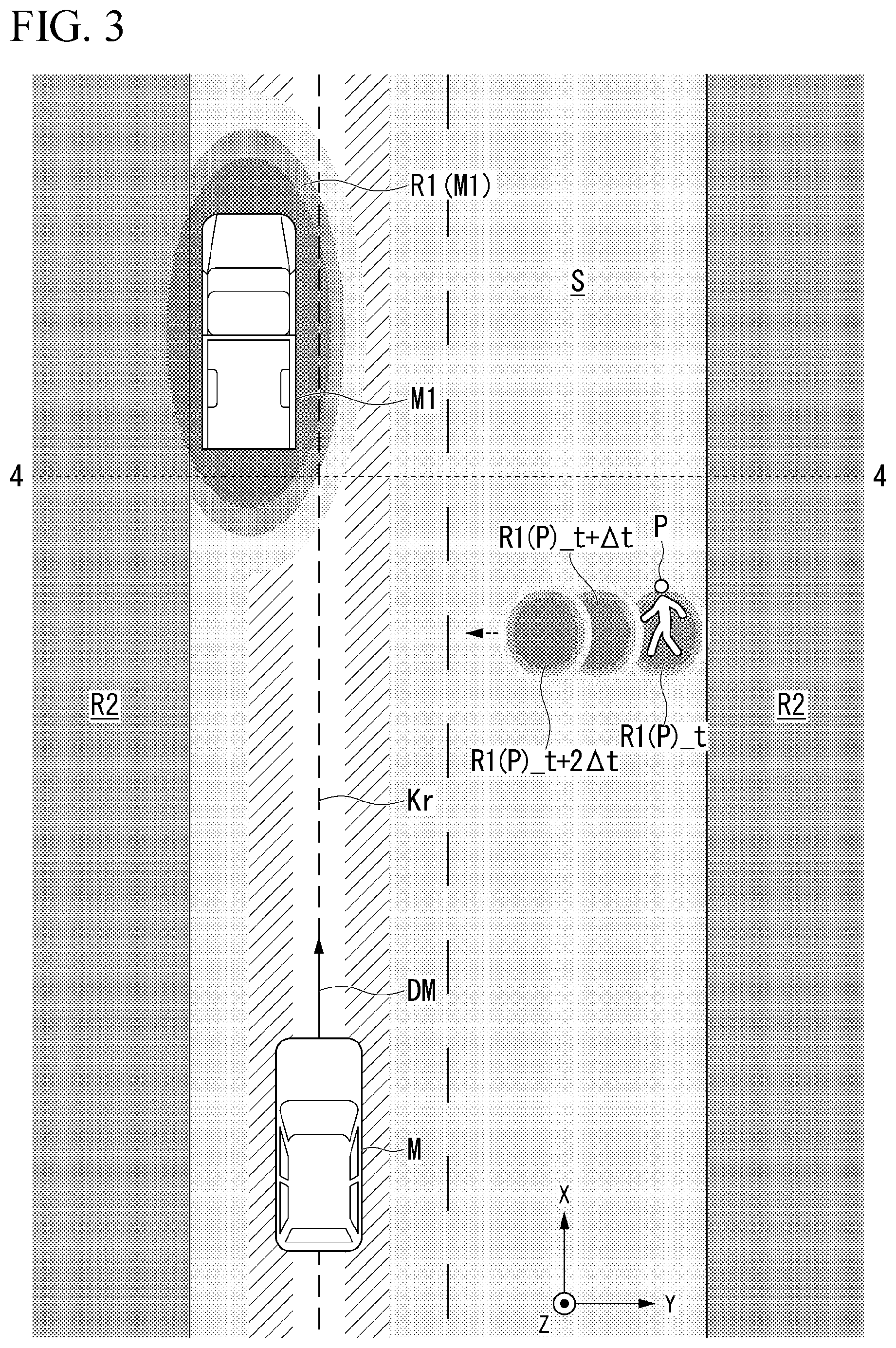 Patent US11814082 Figure 3 – Mobile object control method, mobile object control device, and storage medium