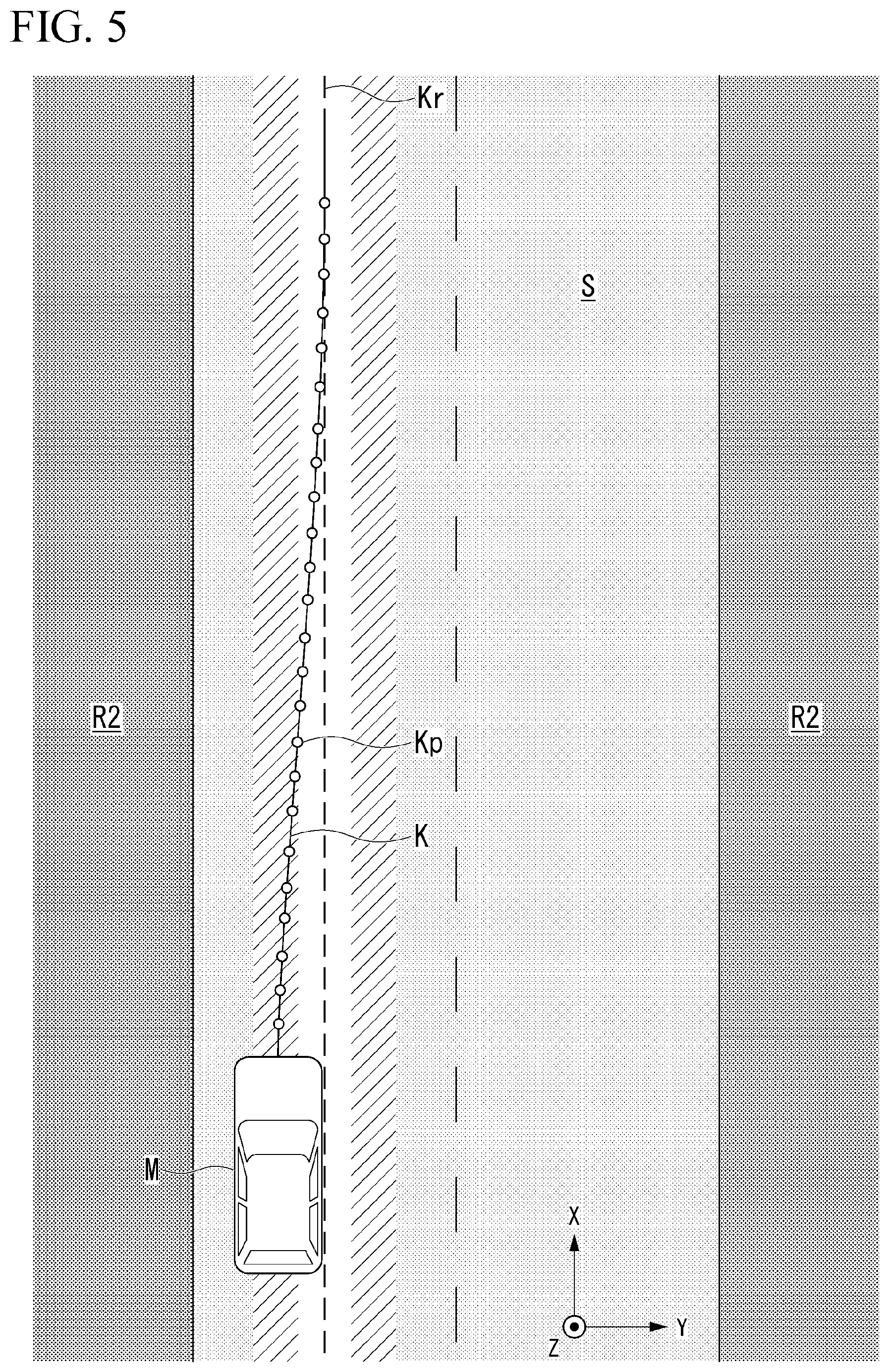Patent US11814082 Figure 5 – Mobile object control method, mobile object control device, and storage medium
