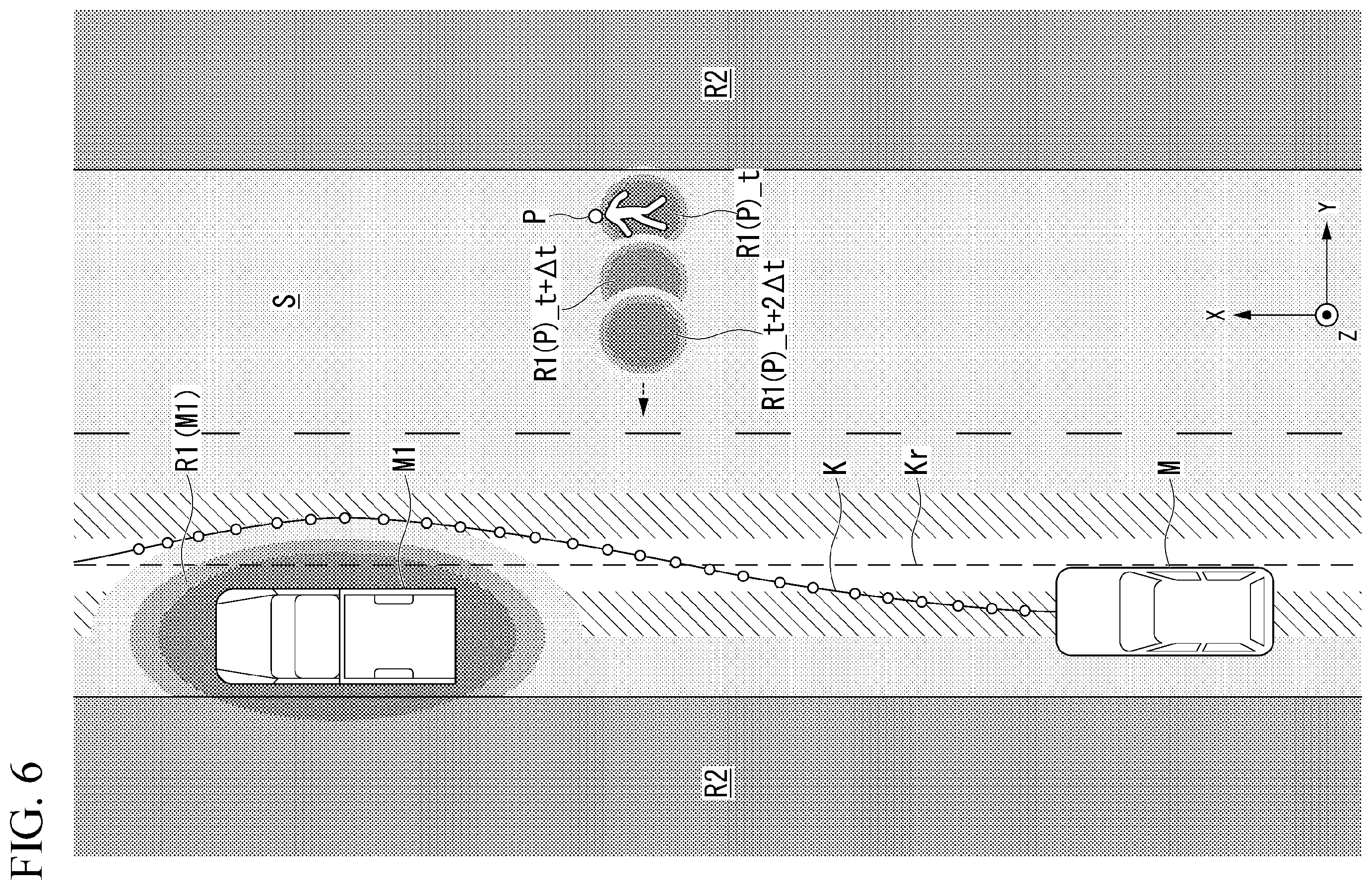 Patent US11814082 Figure 6 – Mobile object control method, mobile object control device, and storage medium
