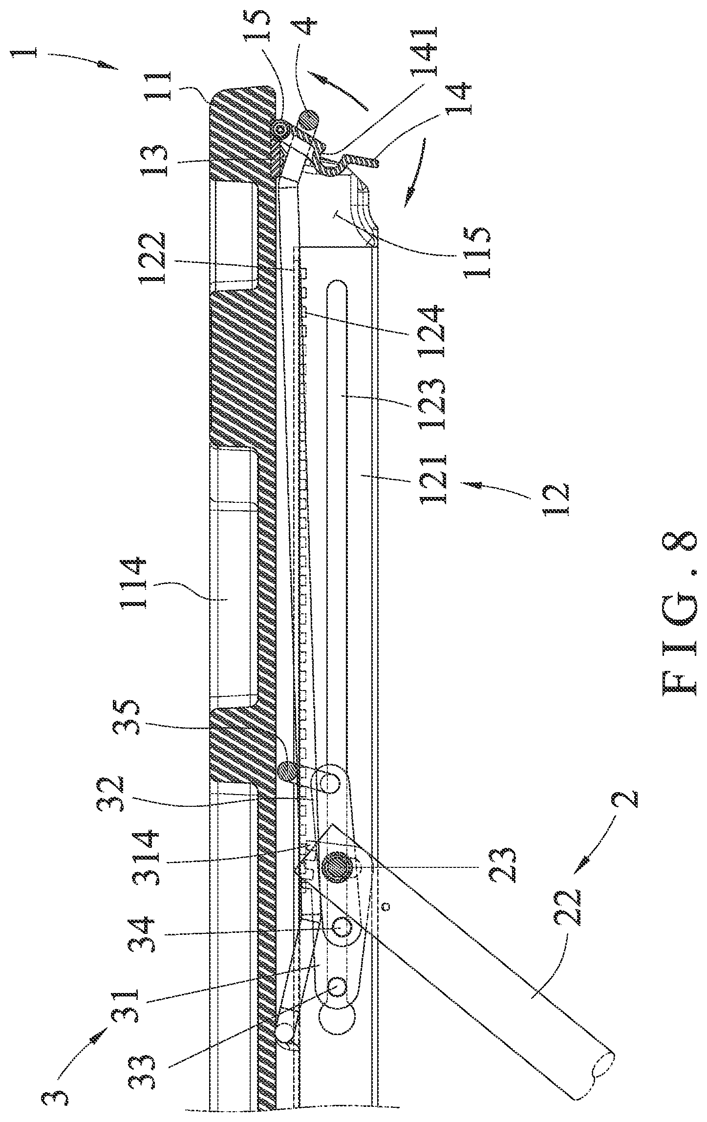 Patent US11814093 Figure 8 – Telescopic cart