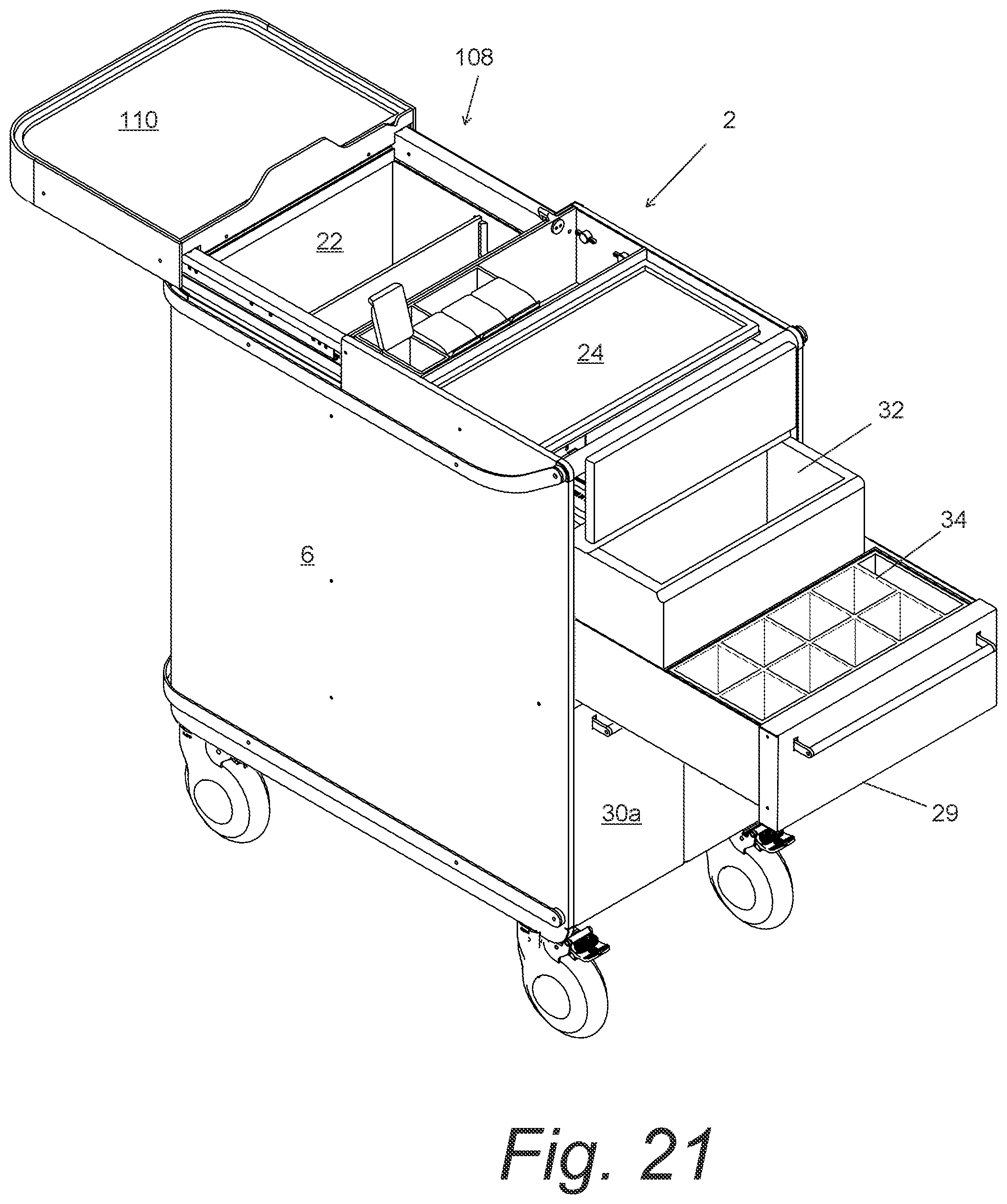 Patent US11814094 Figure 17 – Mobile serving device and method