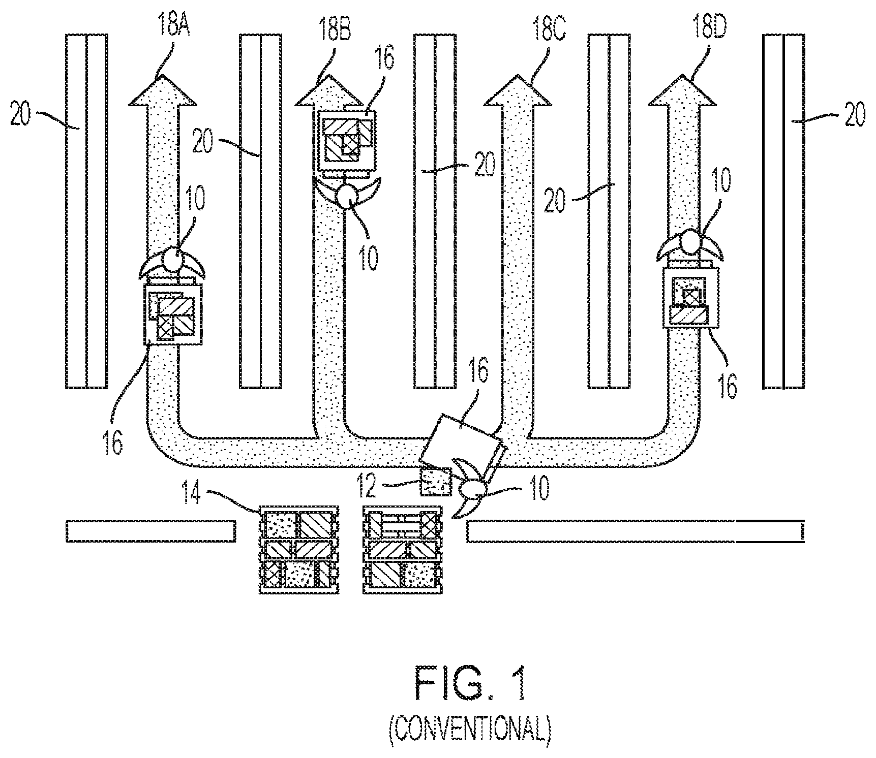 Patent US11814095 Figure 1 – Stocking cart and method of transporting items using the same
