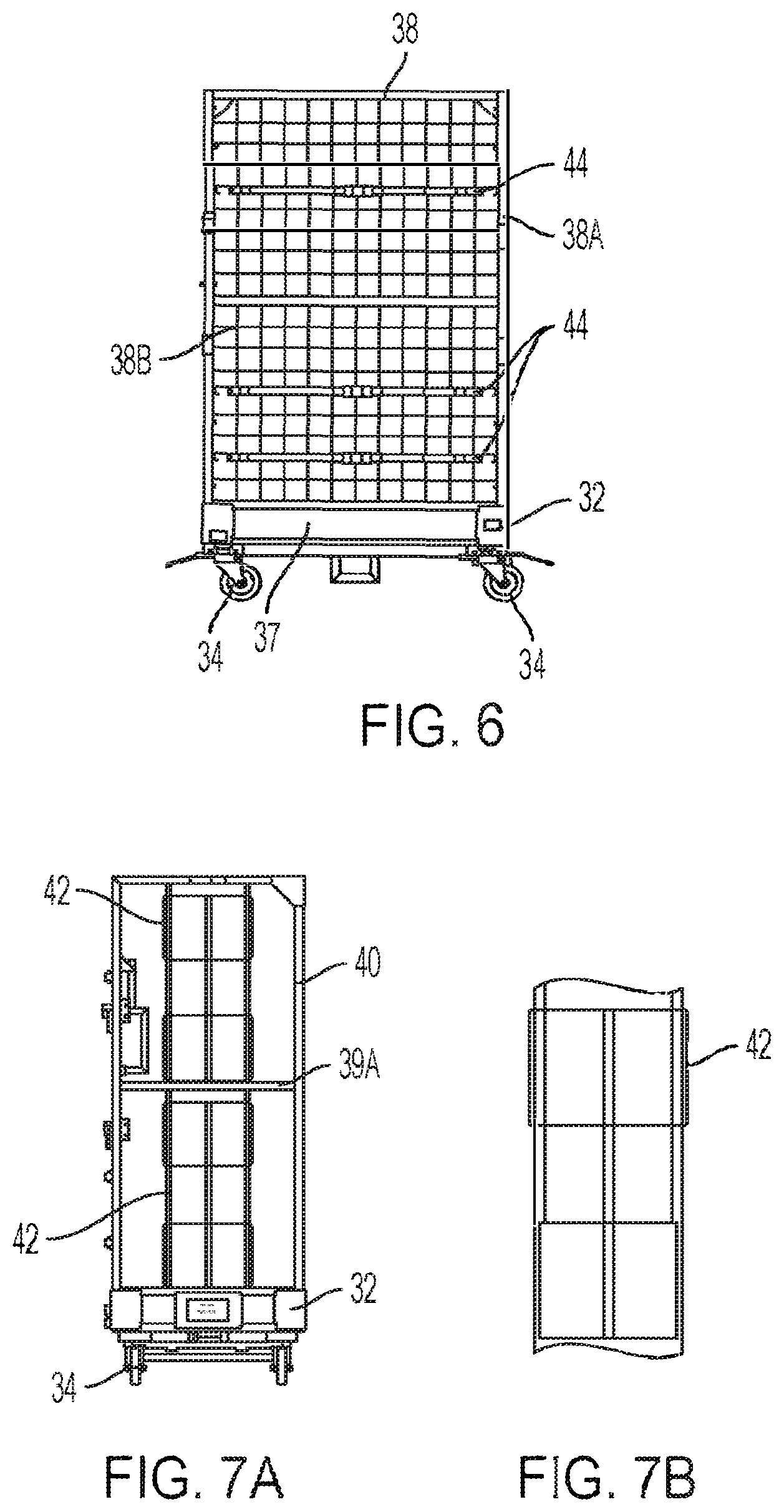 Patent US11814095 Figure 5 – Stocking cart and method of transporting items using the same