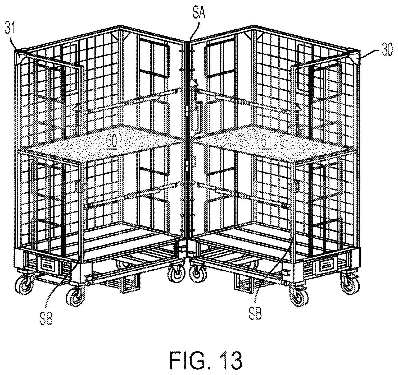 Patent US11814095 Figure 10 – Stocking cart and method of transporting items using the same