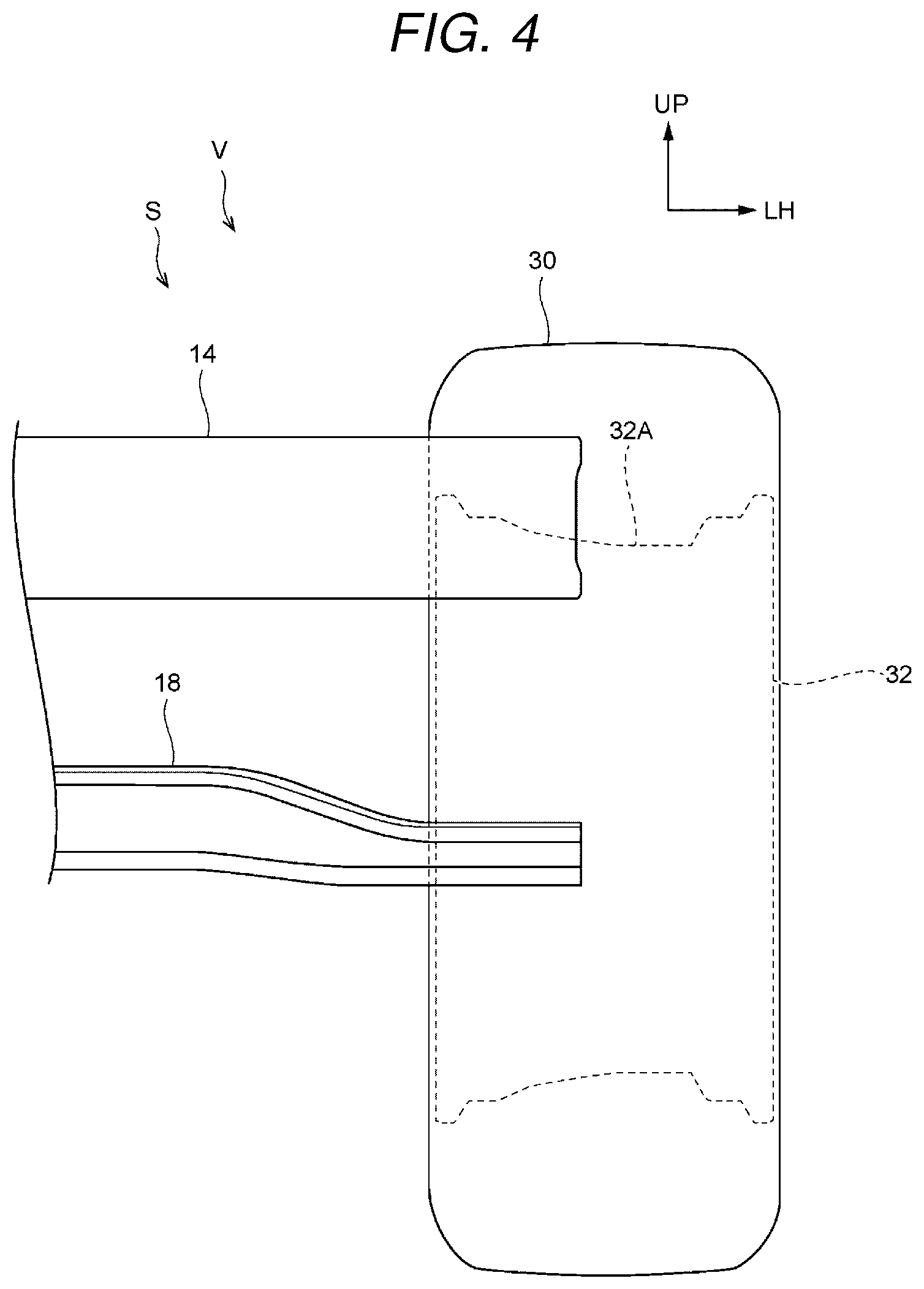 Patent US11814102 Figure 4 – Vehicle front structure