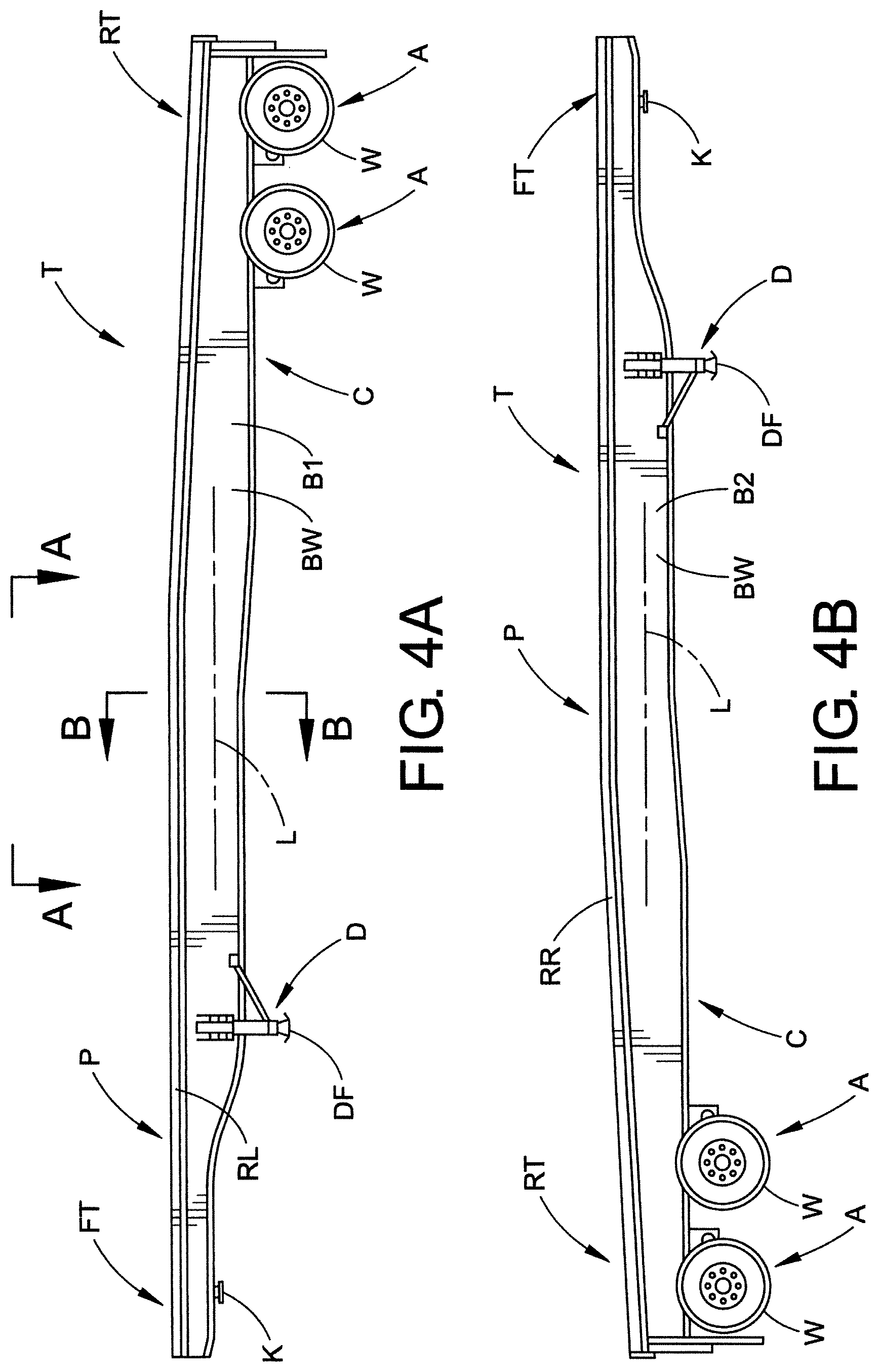 Patent US11814103 Figure 4 – Side rail with flat hook retaining feature
