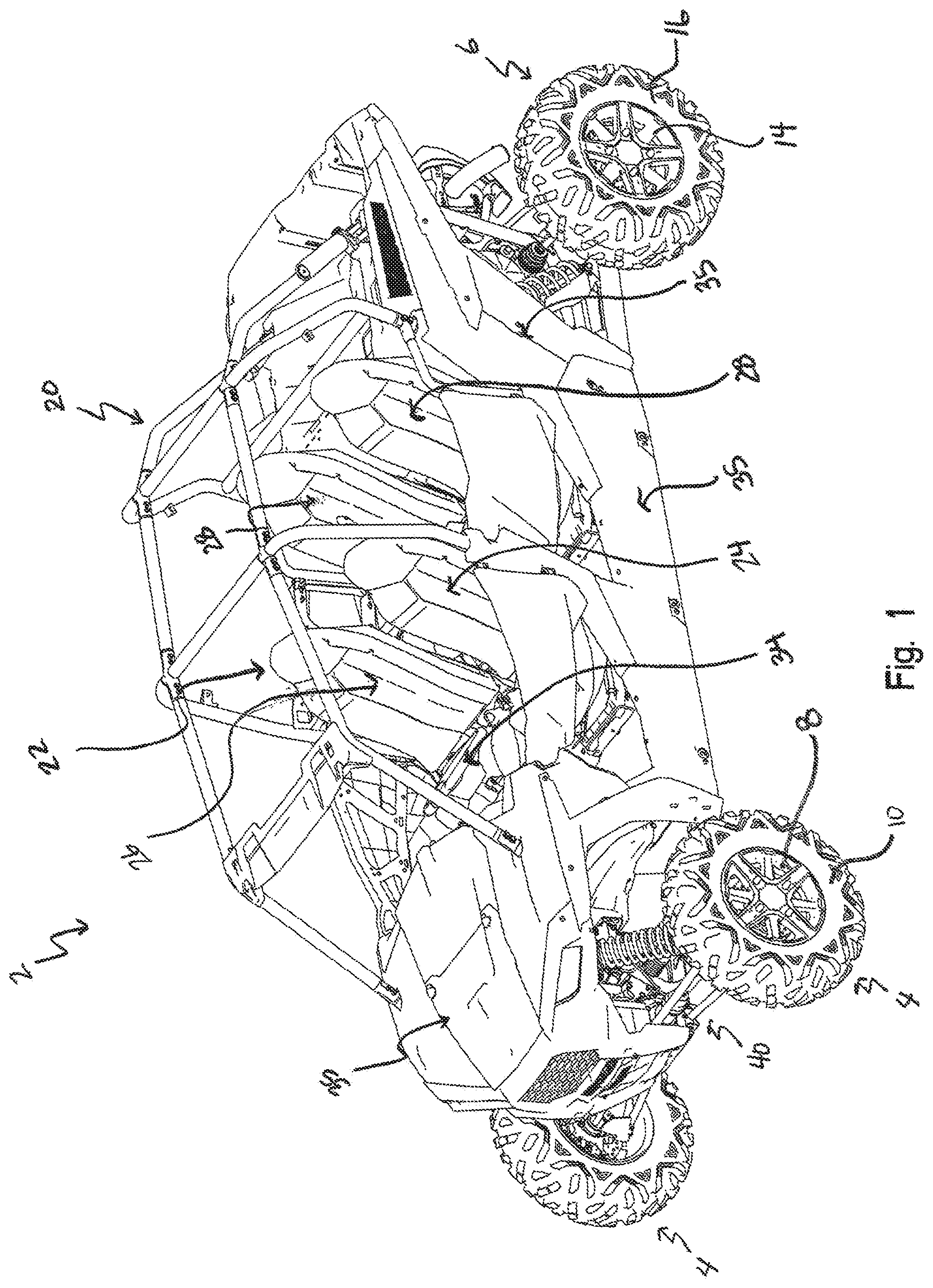 Patent US11814104 Figure 1 – Roll over protection system