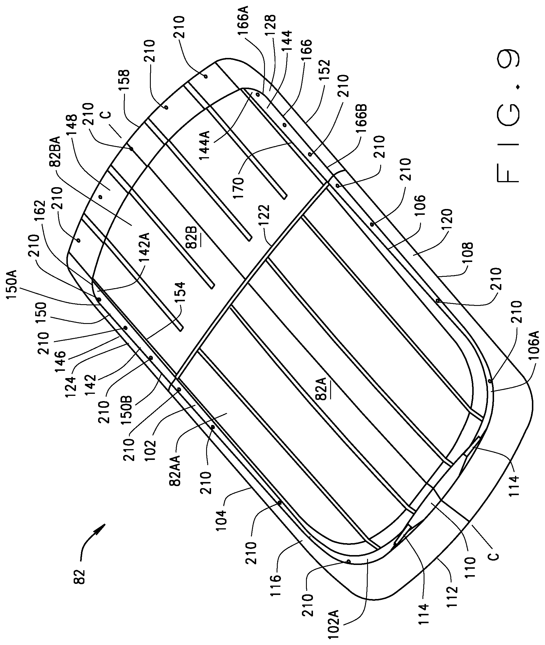 Patent US11814106 Figure 9 – Canopy for lightweight vehicle
