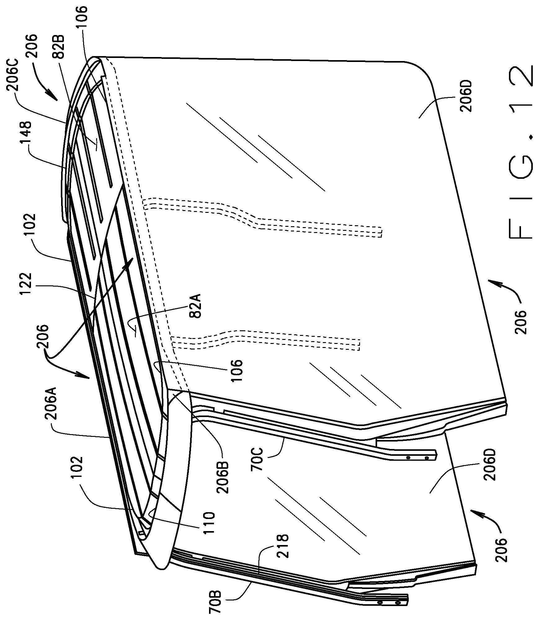 Patent US11814106 Figure 12 – Canopy for lightweight vehicle
