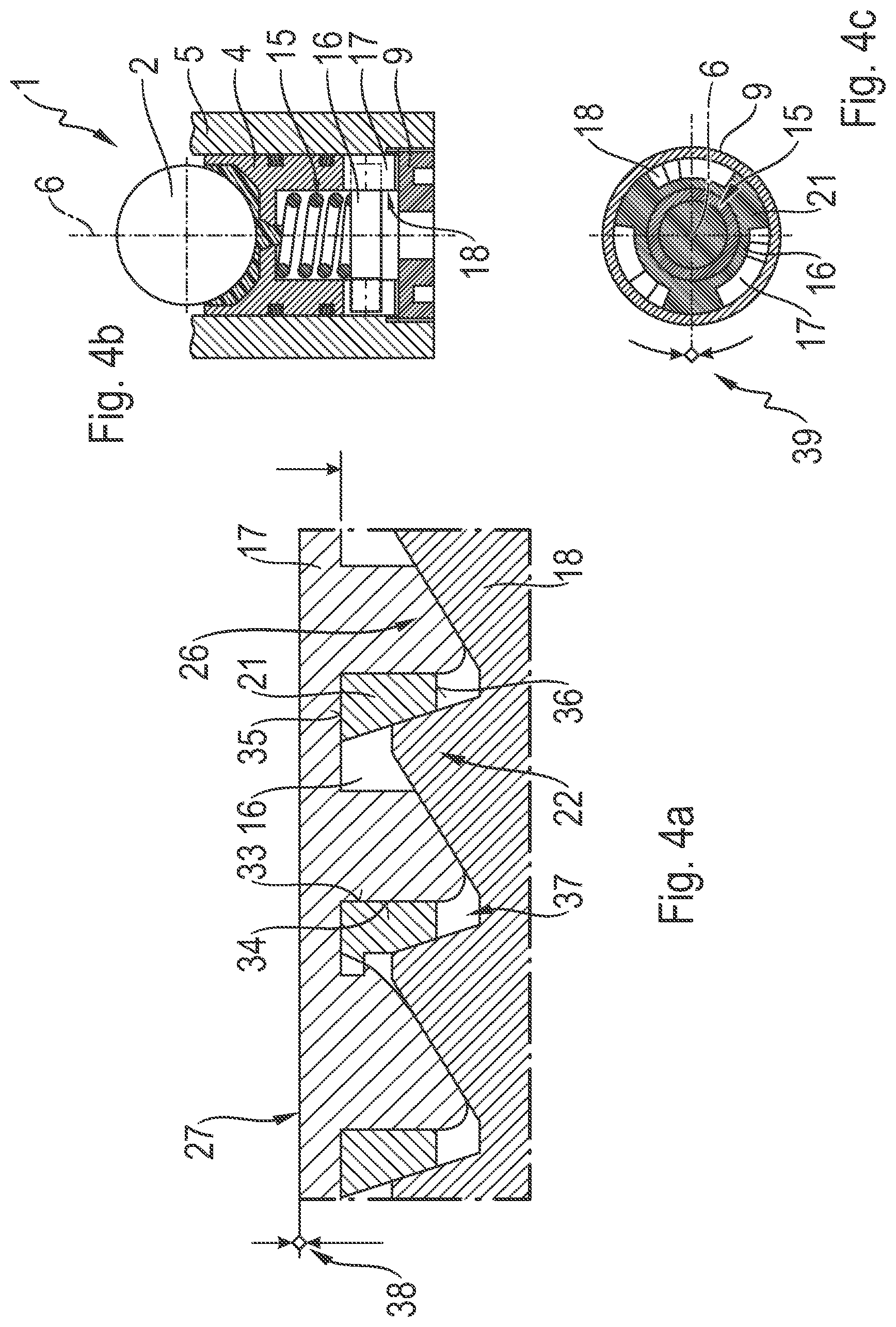 Patent US11814111 Figure 4 – Apparatus for pressing a rack onto a pinion, and steering system for a motor vehicle with an apparatus of this type