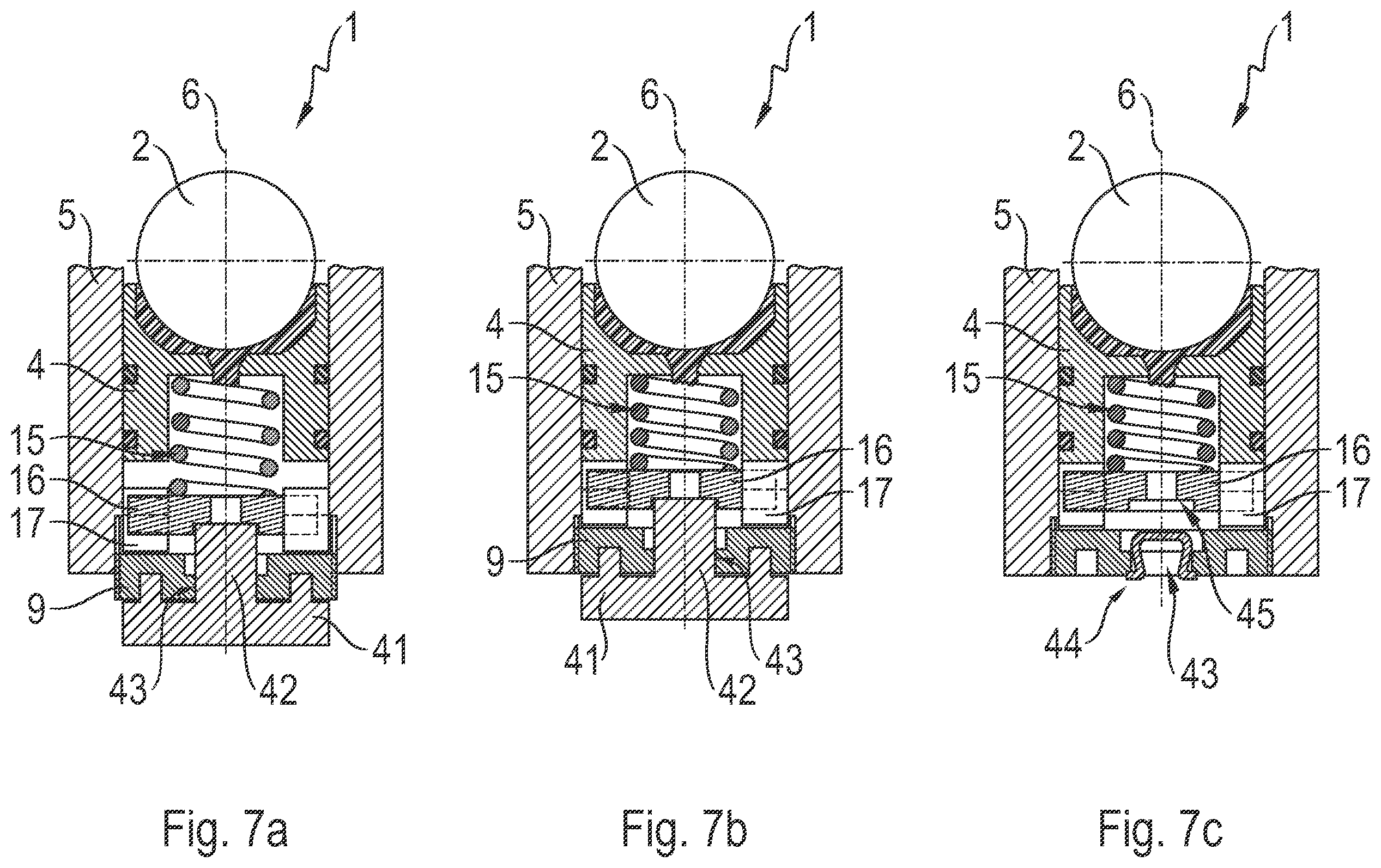Patent US11814111 Figure 7 – Apparatus for pressing a rack onto a pinion, and steering system for a motor vehicle with an apparatus of this type