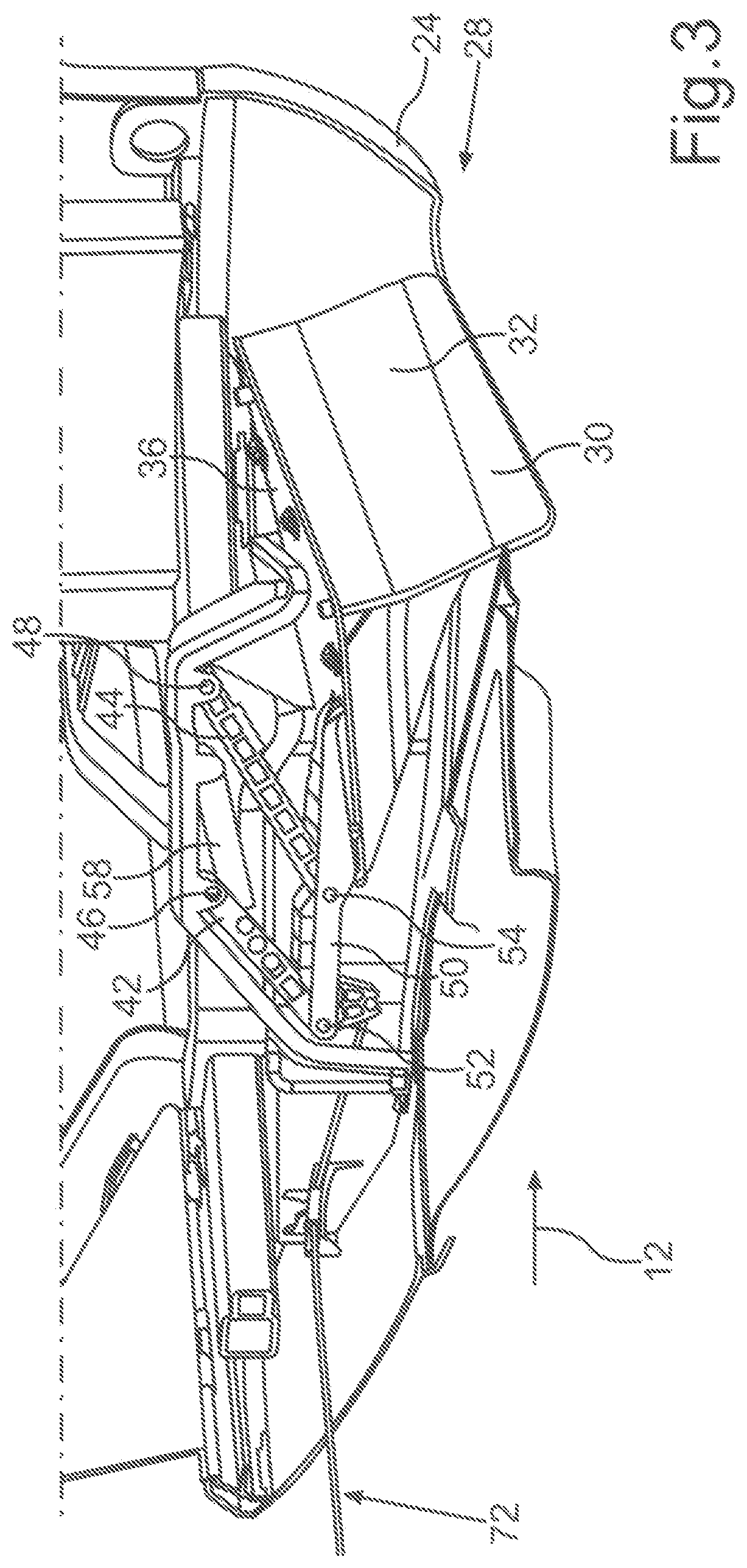 Patent US11814113 Figure 3 – Air deflection device in the underbody region of a motor vehicle and motor vehicle comprising such an air deflection device
