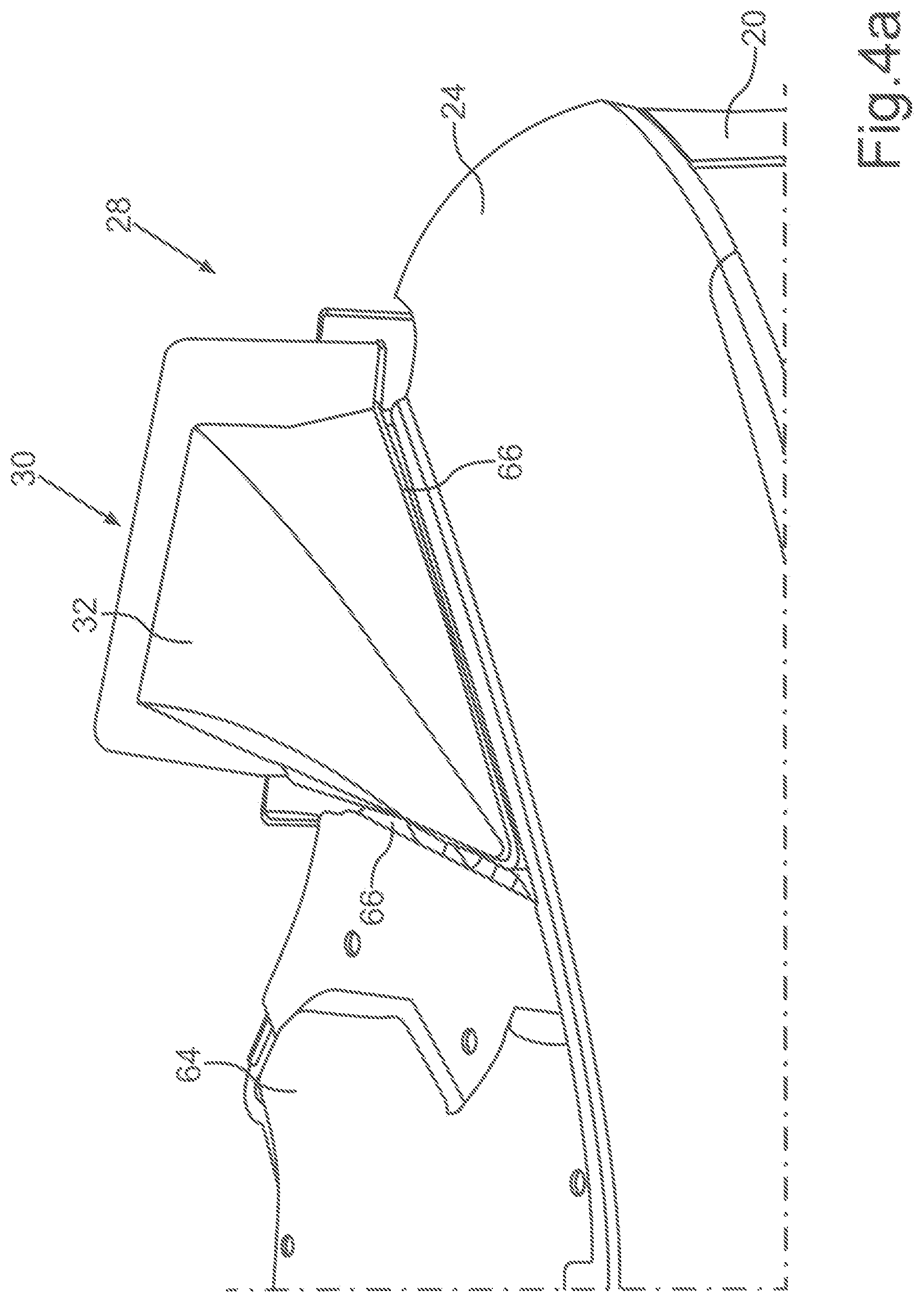 Patent US11814113 Figure 4 – Air deflection device in the underbody region of a motor vehicle and motor vehicle comprising such an air deflection device