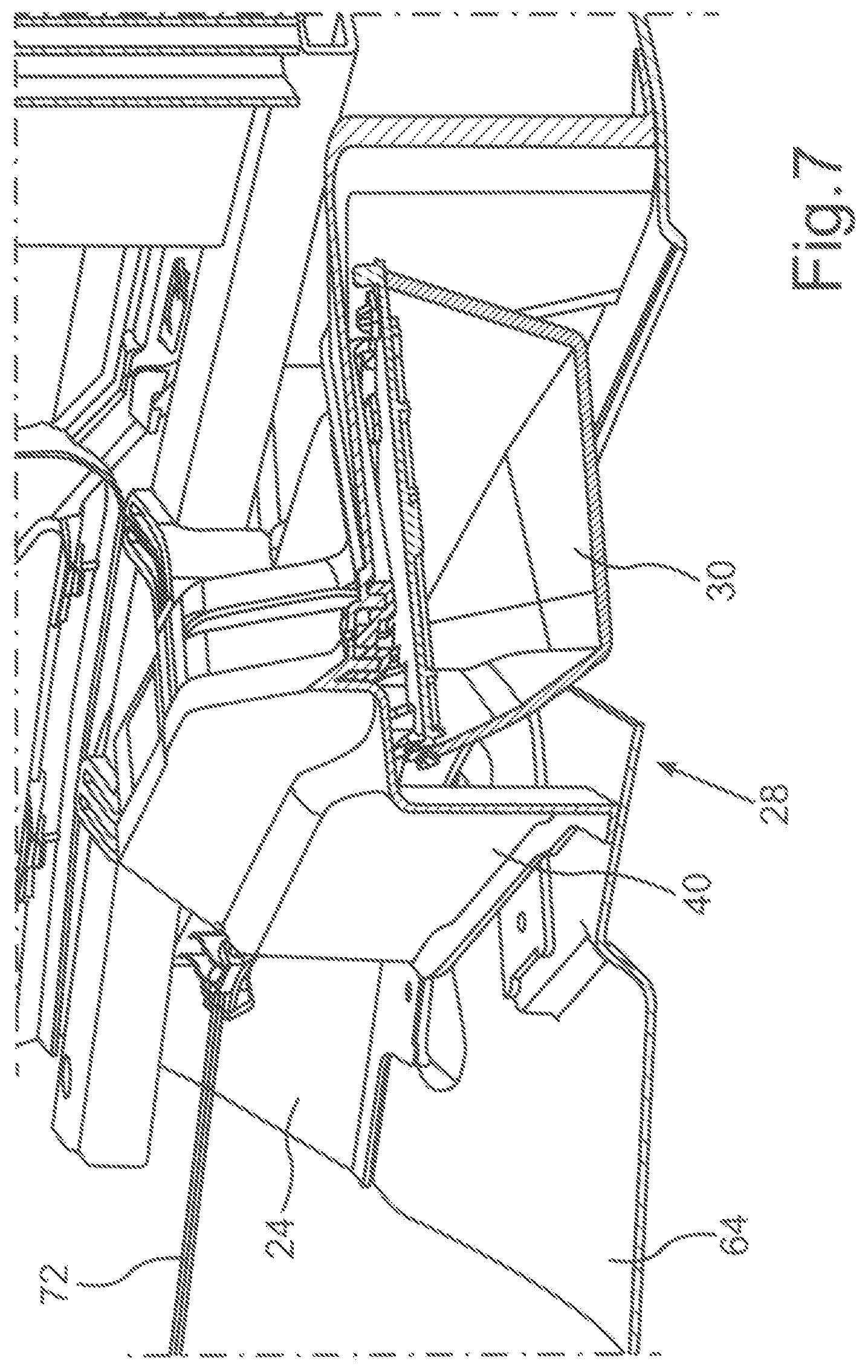 Patent US11814113 Figure 8 – Air deflection device in the underbody region of a motor vehicle and motor vehicle comprising such an air deflection device