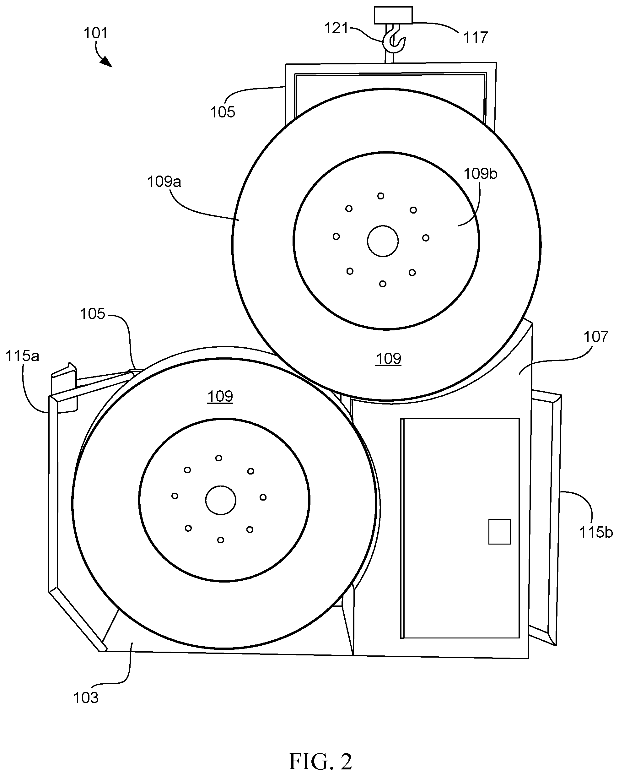 Patent US11814114 Figure 2 – Tire tool mount assembly