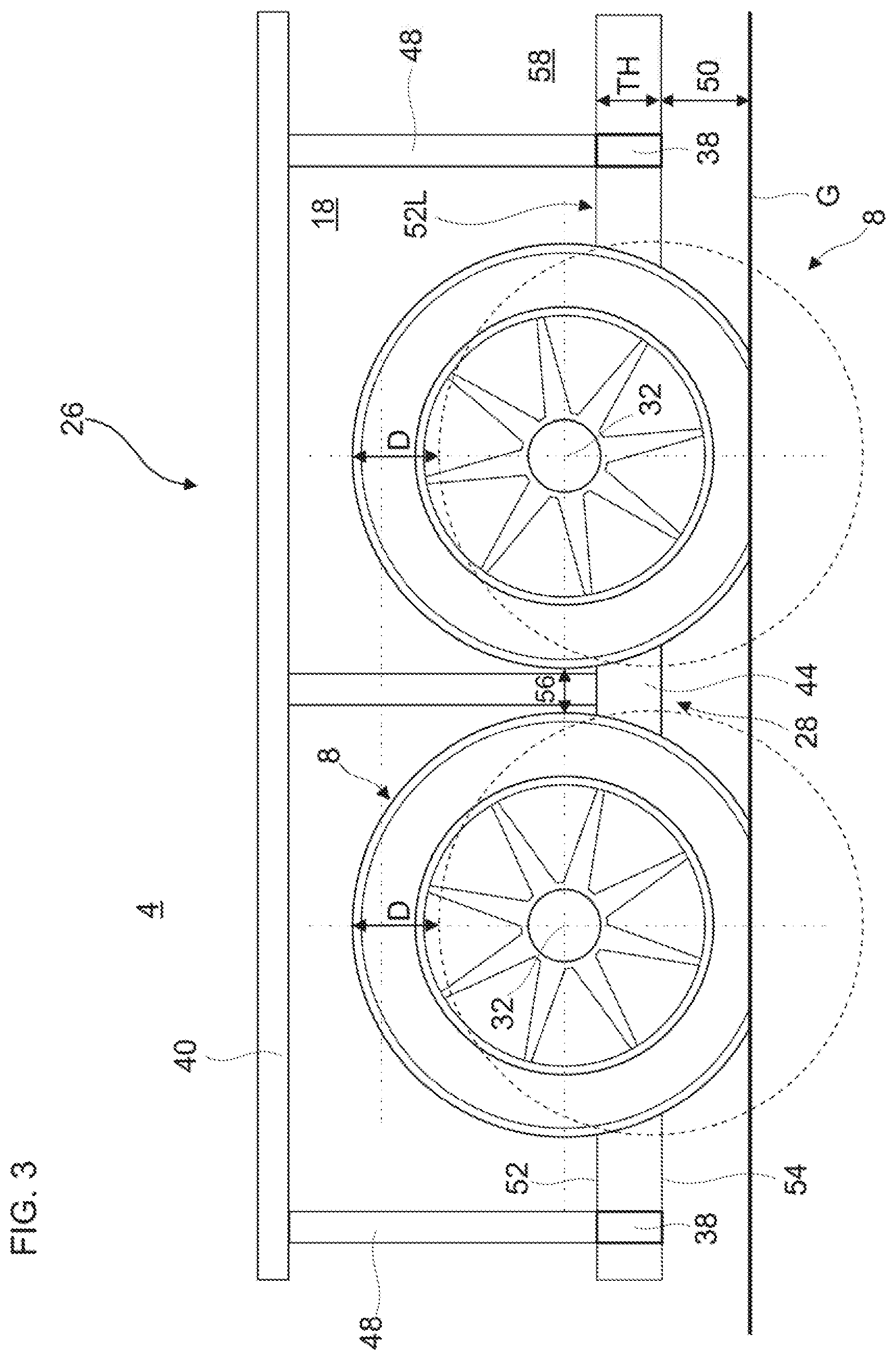 Patent US11814115 Figure 3 – Low platform bus with steering modules