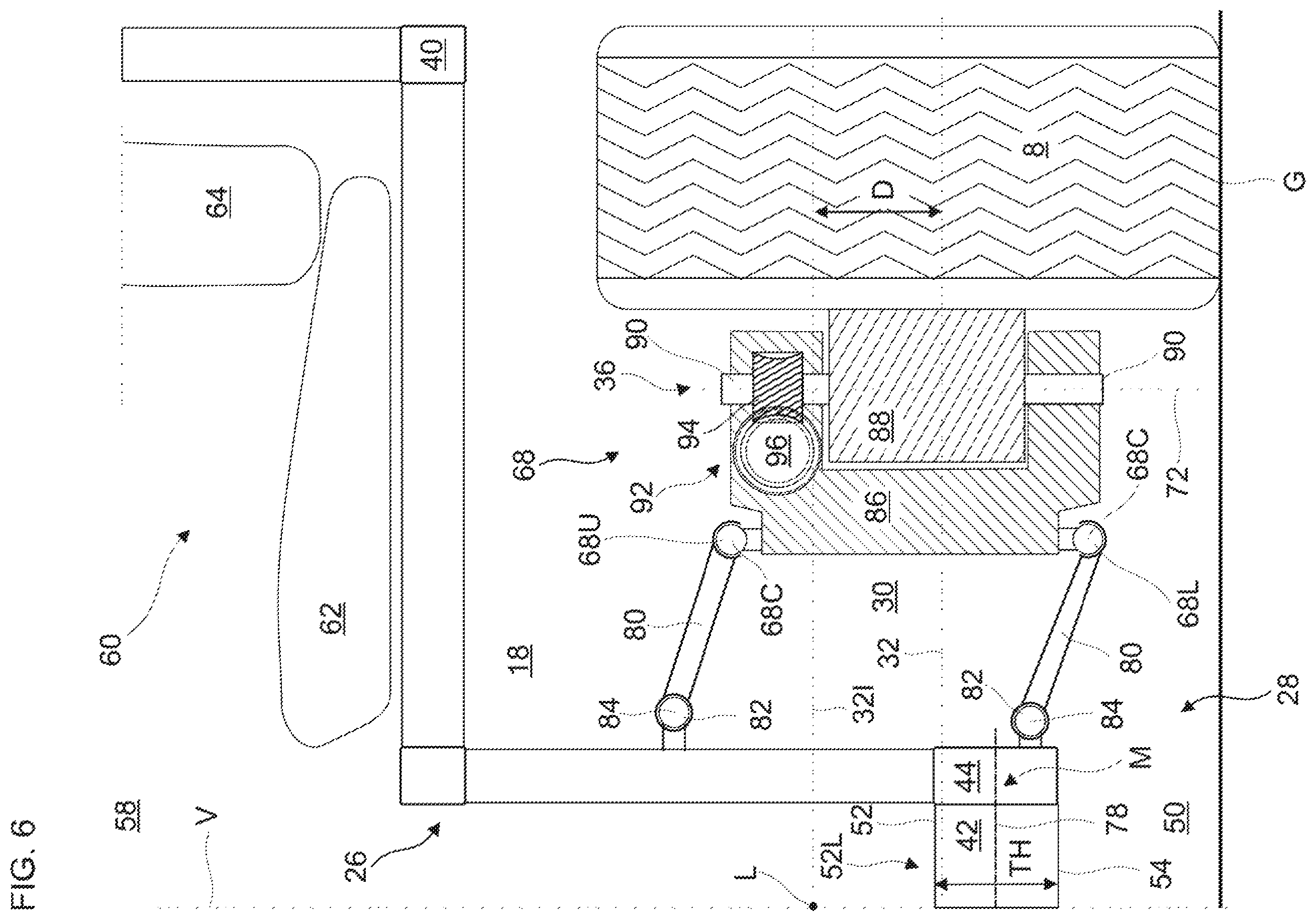 Patent US11814115 Figure 6 – Low platform bus with steering modules